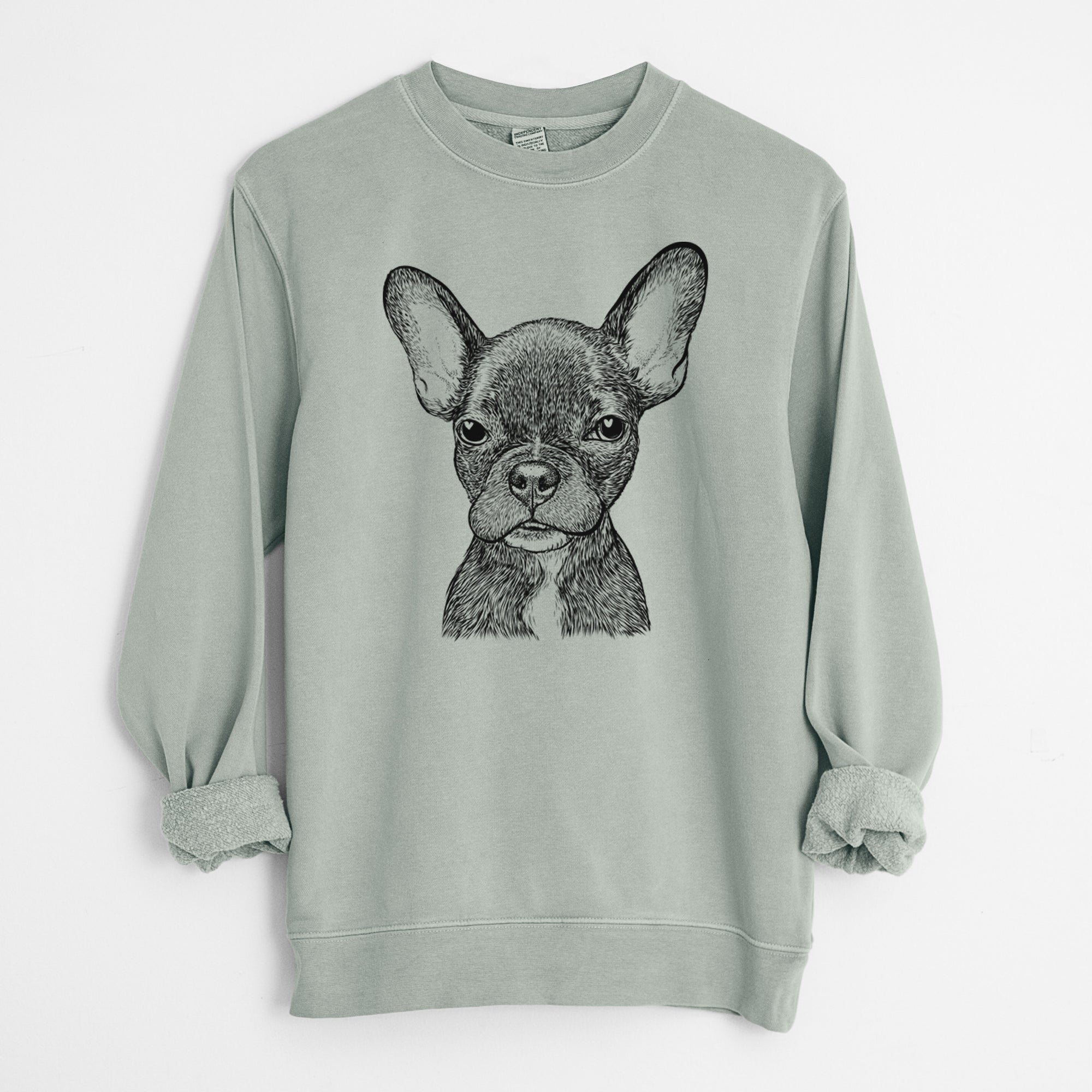 Bare Henry the French Bulldog - Unisex Pigment Dyed Crew Sweatshirt