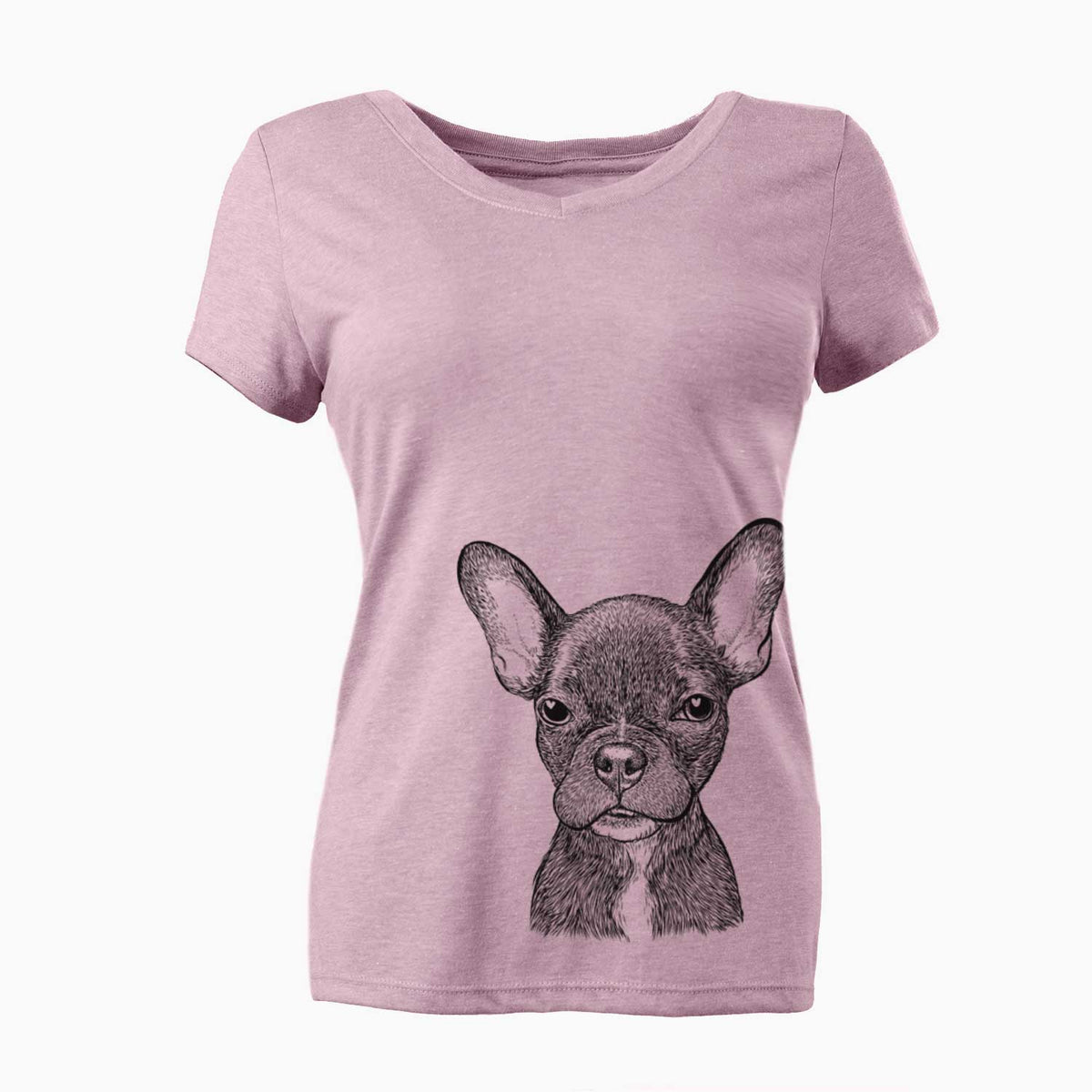 Bare Henry the French Bulldog - Women's V-neck Shirt