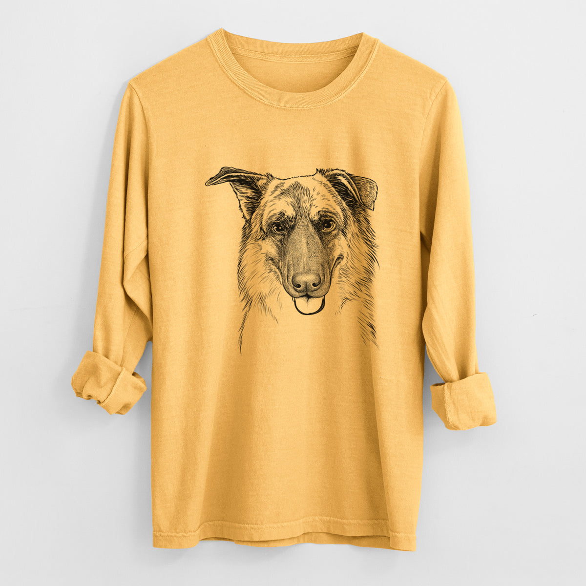 Bare Henry the German Shepherd - Heavyweight 100% Cotton Long Sleeve