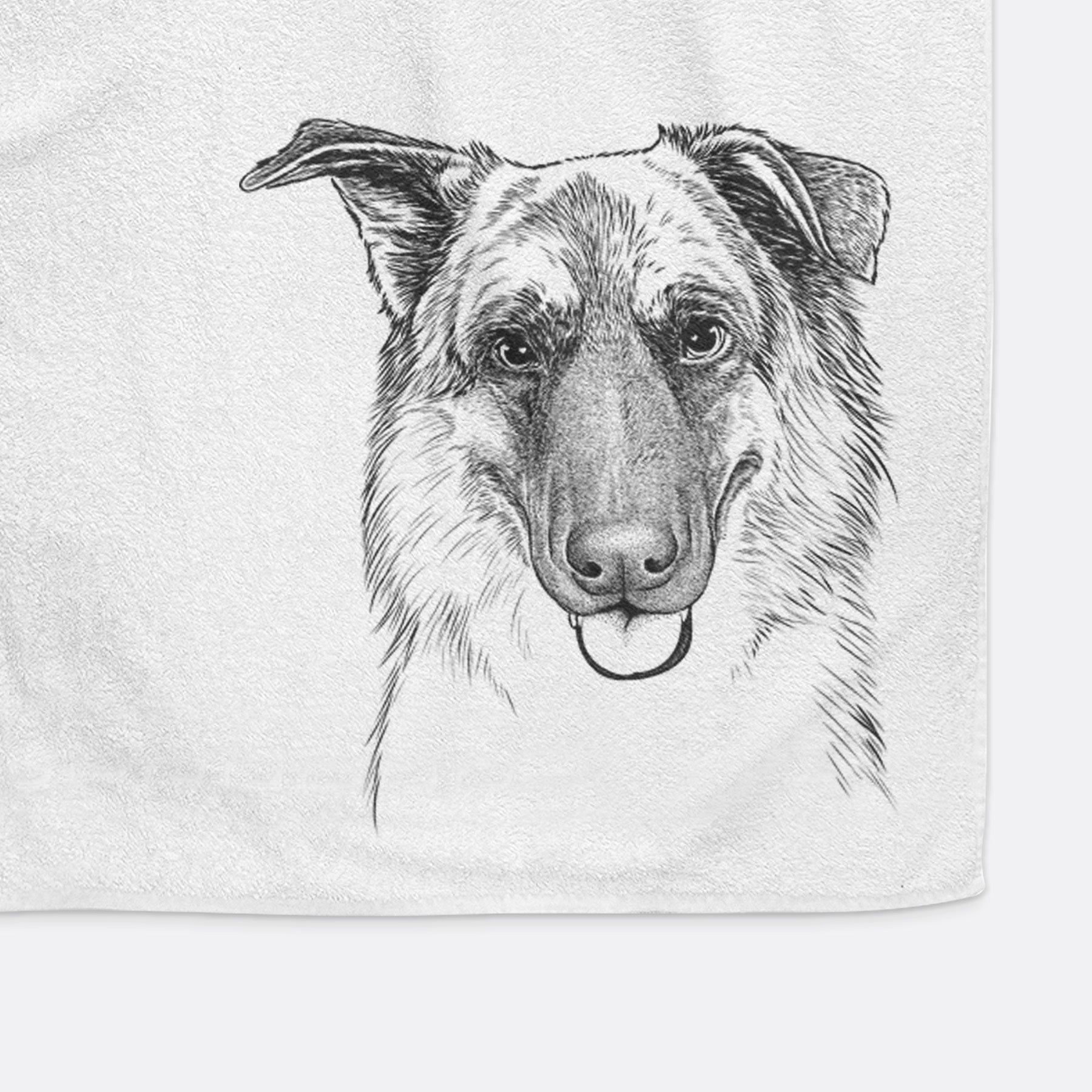 Henry the German Shepherd Decorative Hand Towel