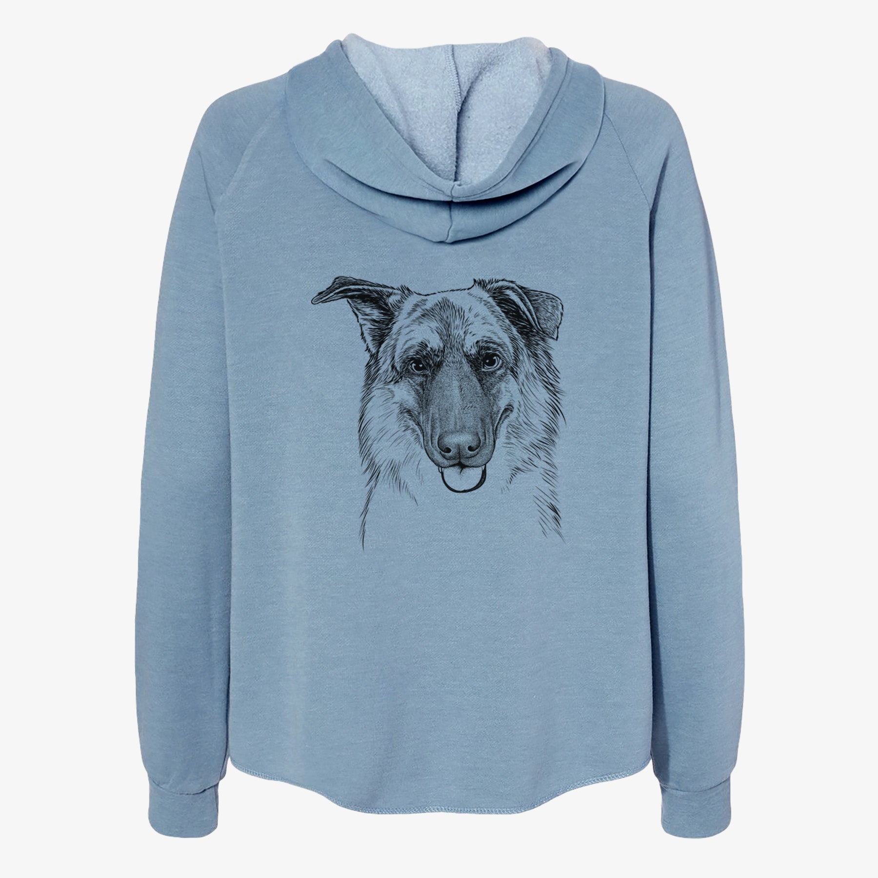 Henry the German Shepherd - Women's Cali Wave Zip-Up Sweatshirt