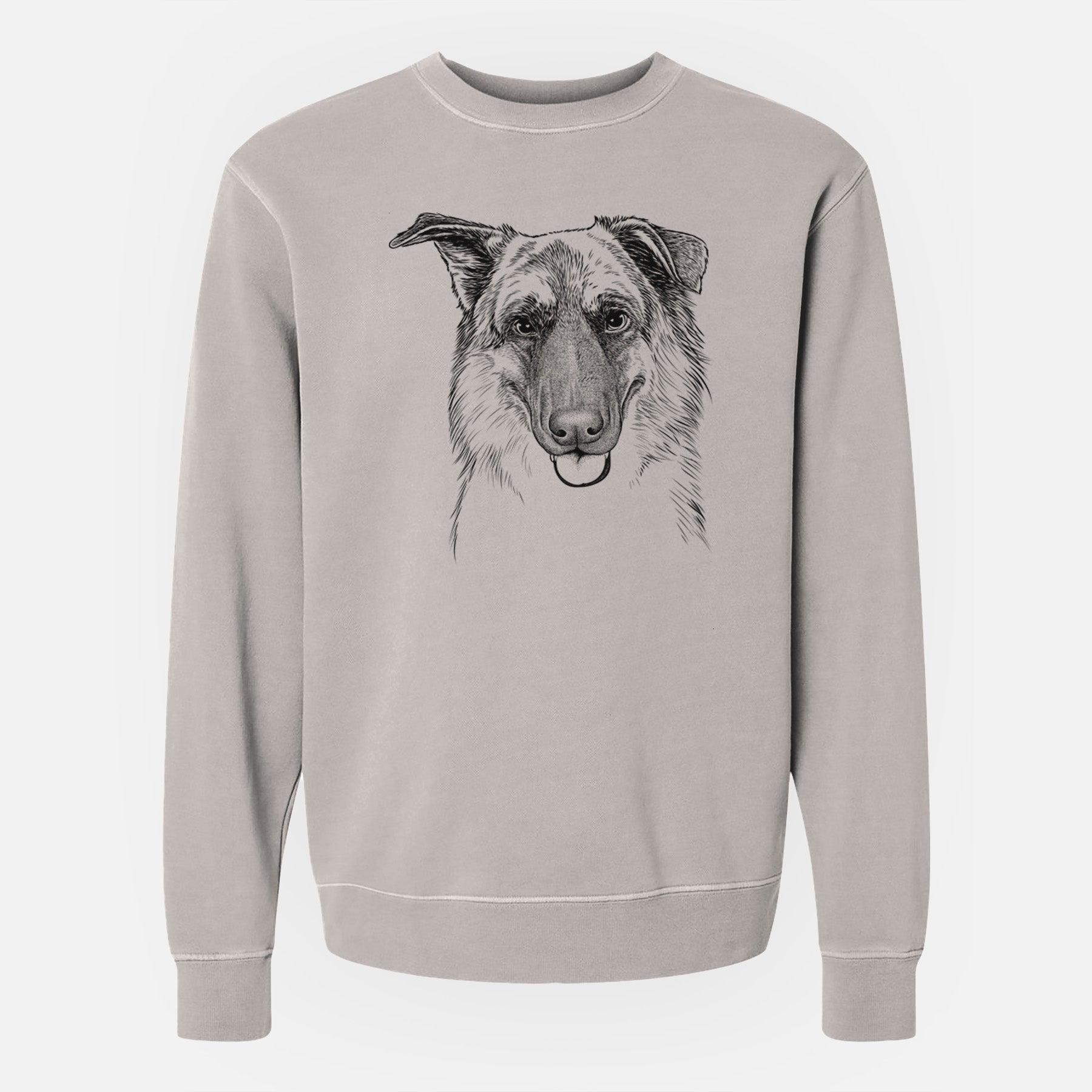 Bare Henry the German Shepherd - Unisex Pigment Dyed Crew Sweatshirt