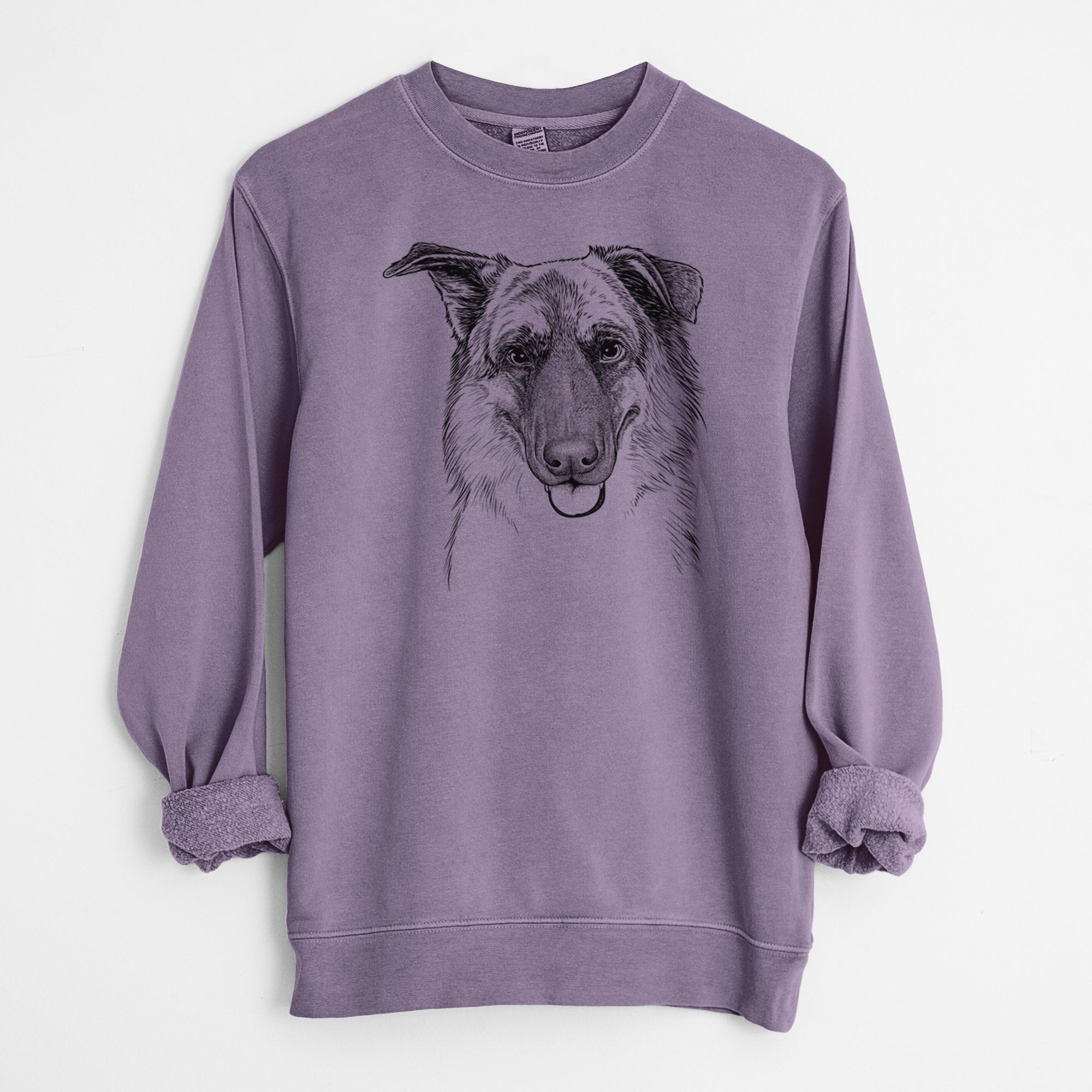 Bare Henry the German Shepherd - Unisex Pigment Dyed Crew Sweatshirt