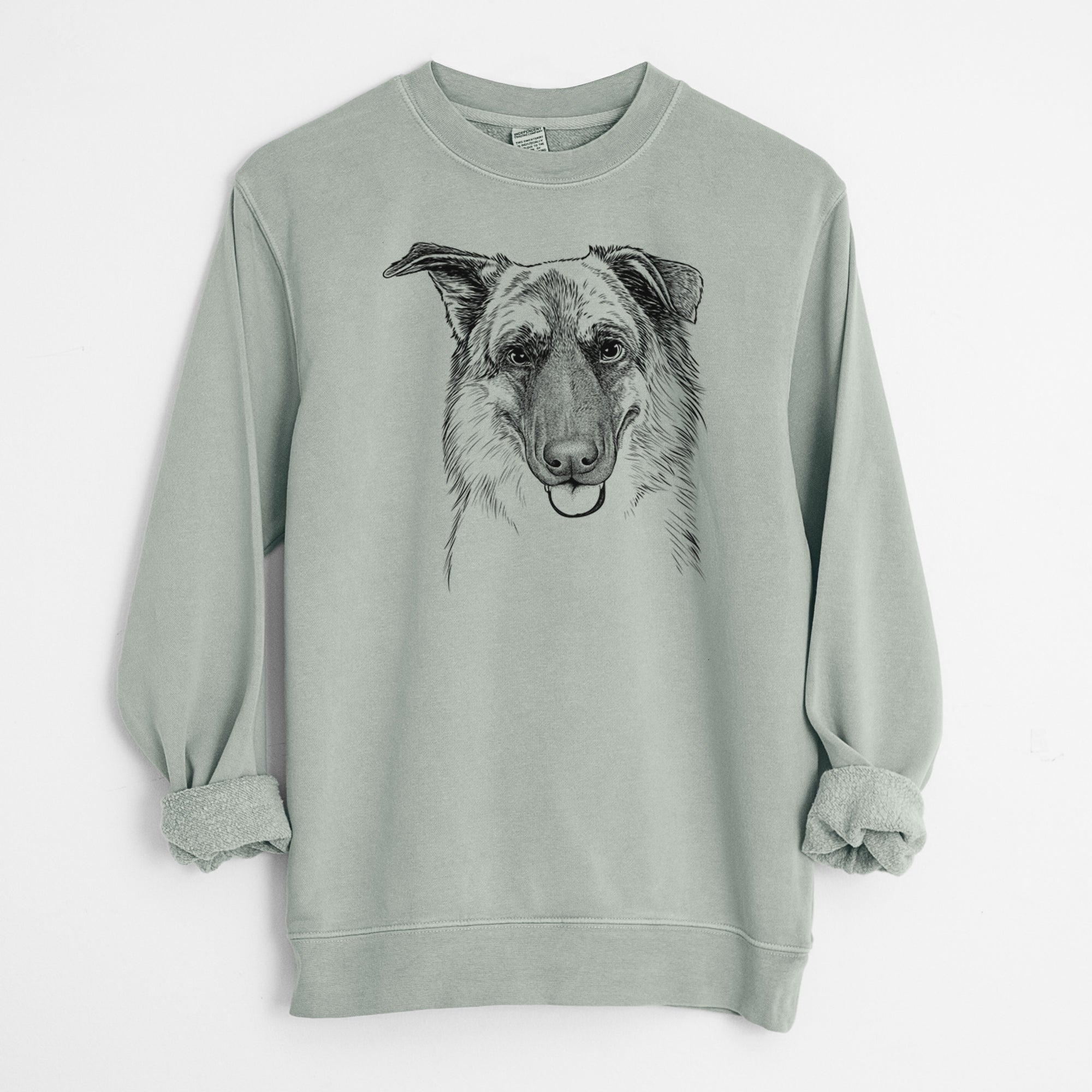 Bare Henry the German Shepherd - Unisex Pigment Dyed Crew Sweatshirt