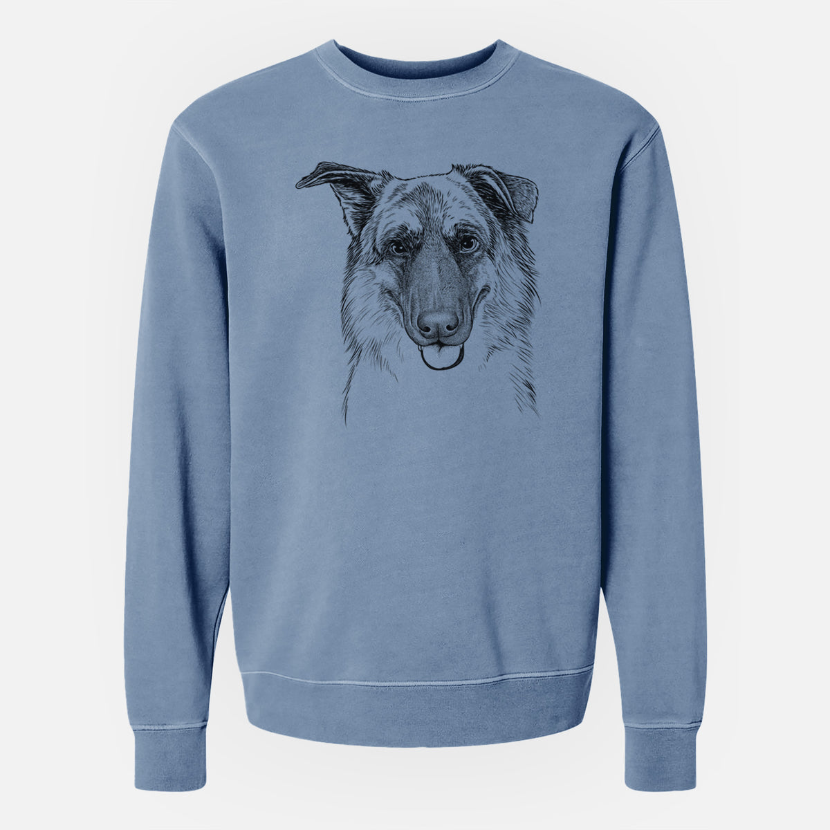 Bare Henry the German Shepherd - Unisex Pigment Dyed Crew Sweatshirt