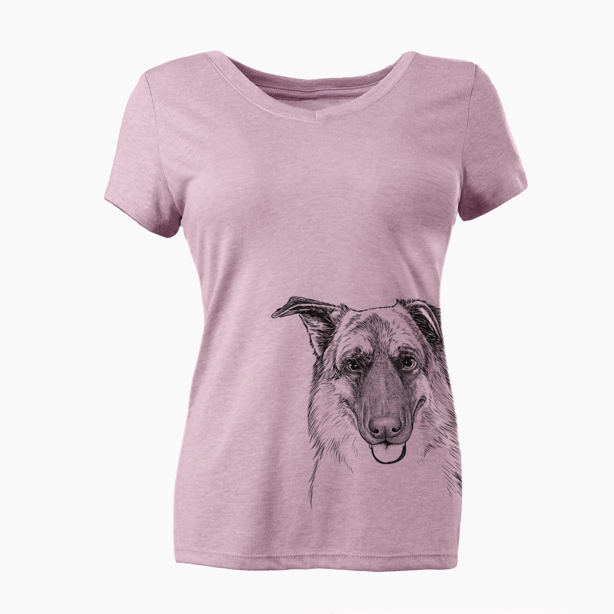Bare Henry the German Shepherd - Women's V-neck Shirt