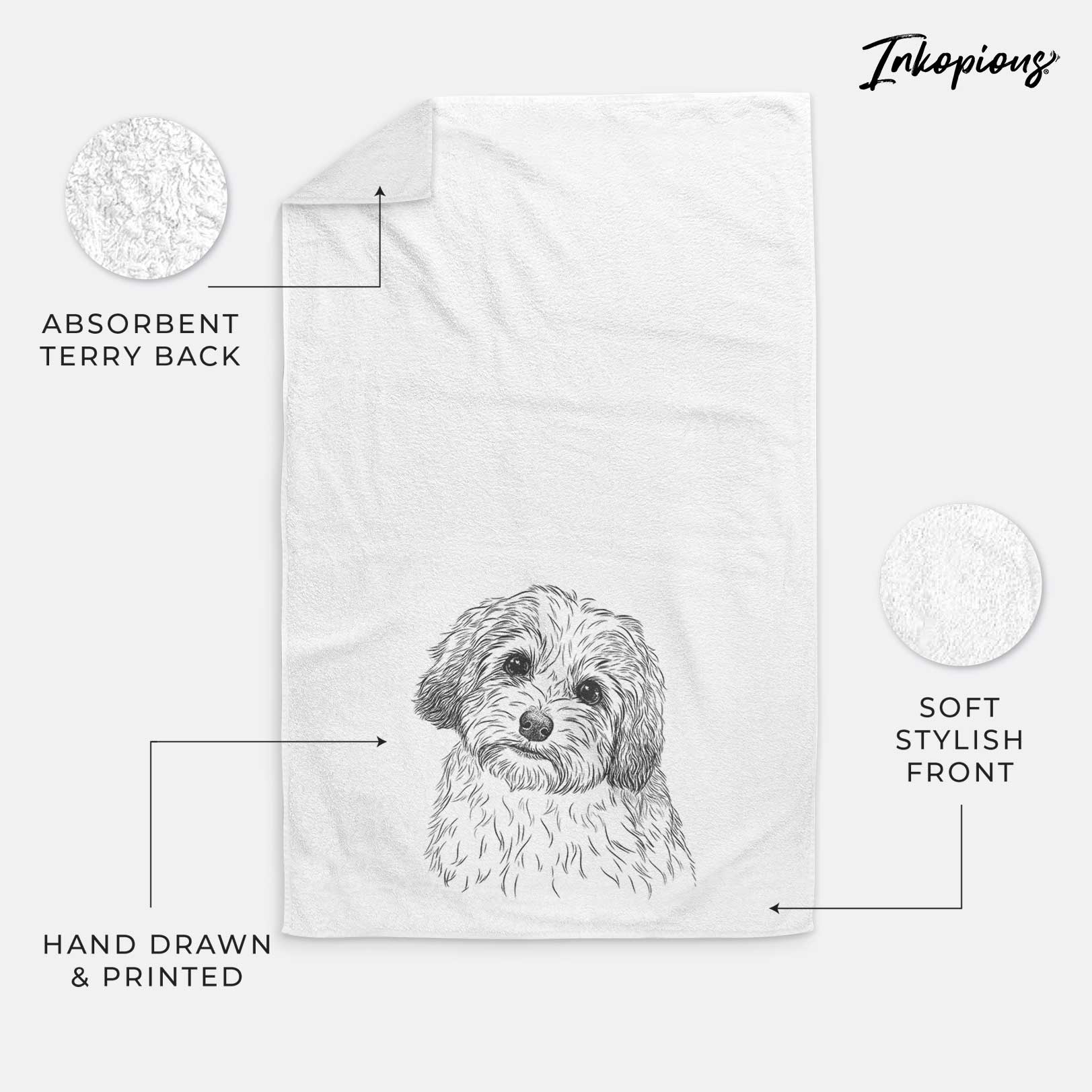 Henry the Havanese Decorative Hand Towel