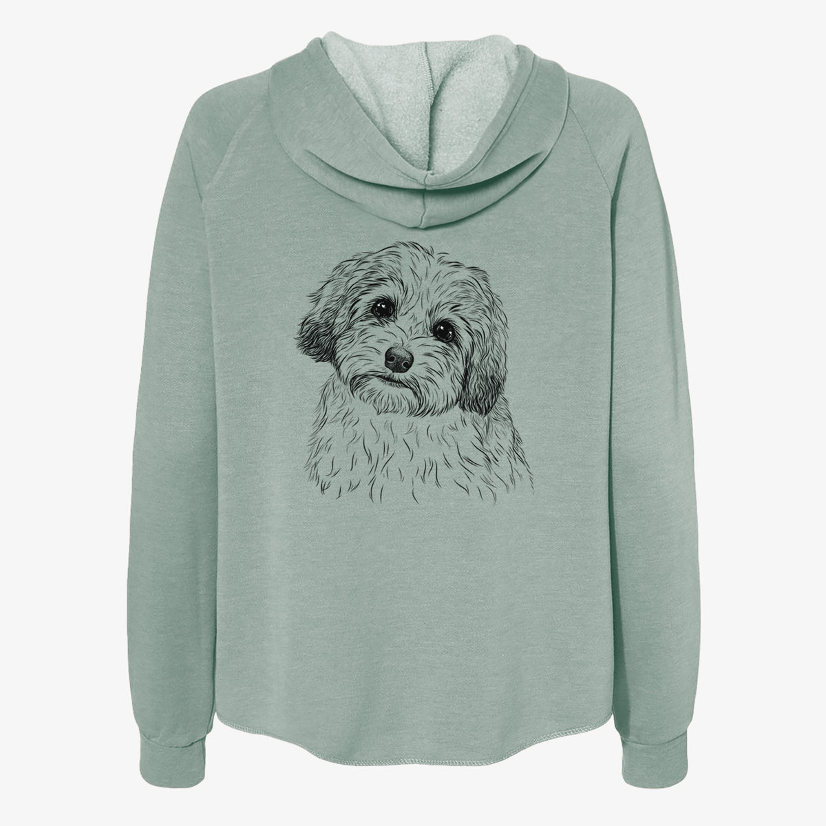 Henry the Havanese - Women's Cali Wave Zip-Up Sweatshirt