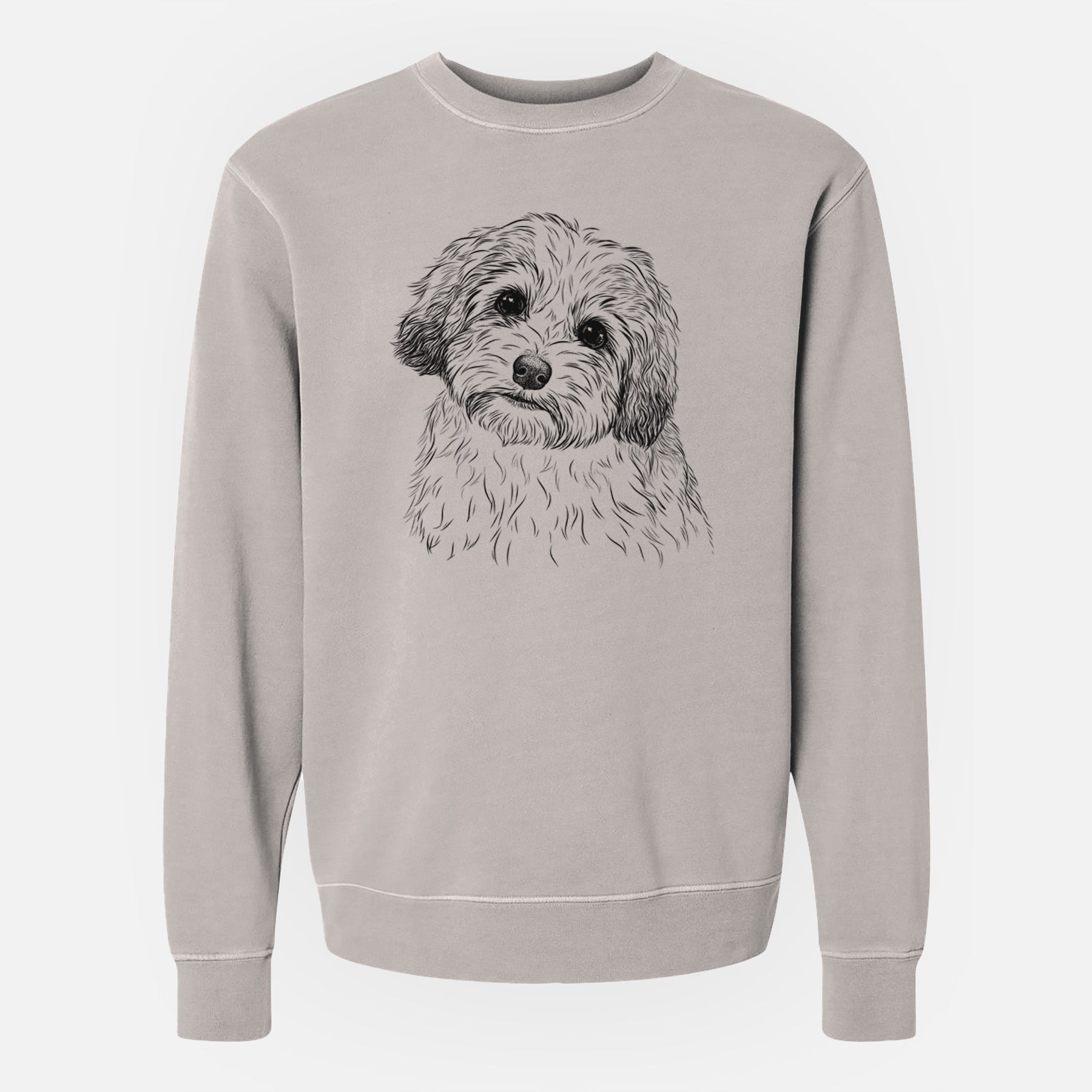 Bare Henry the Havanese - Unisex Pigment Dyed Crew Sweatshirt