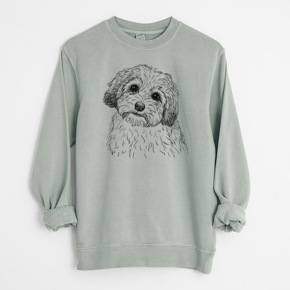 Bare Henry the Havanese - Unisex Pigment Dyed Crew Sweatshirt