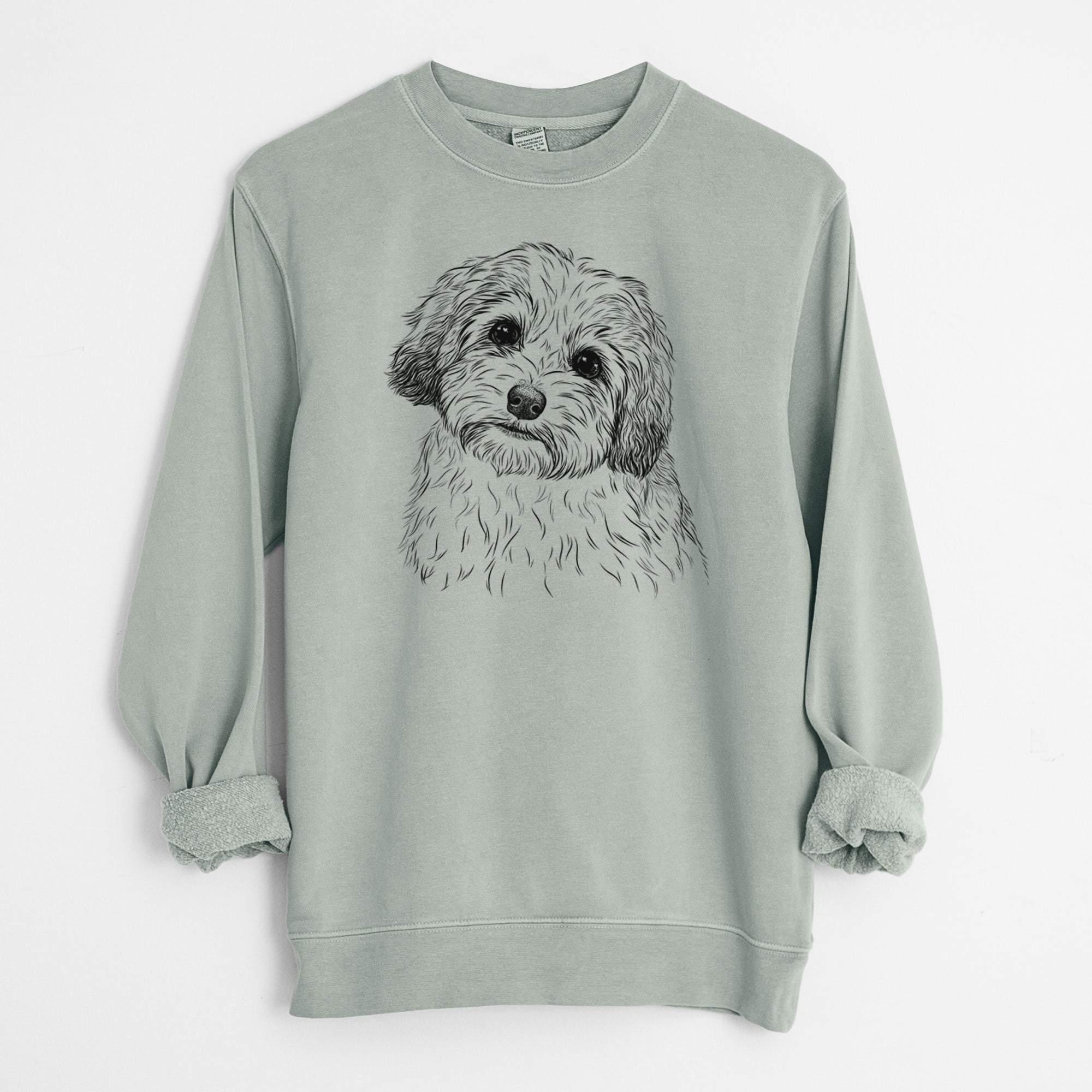 Bare Henry the Havanese - Unisex Pigment Dyed Crew Sweatshirt