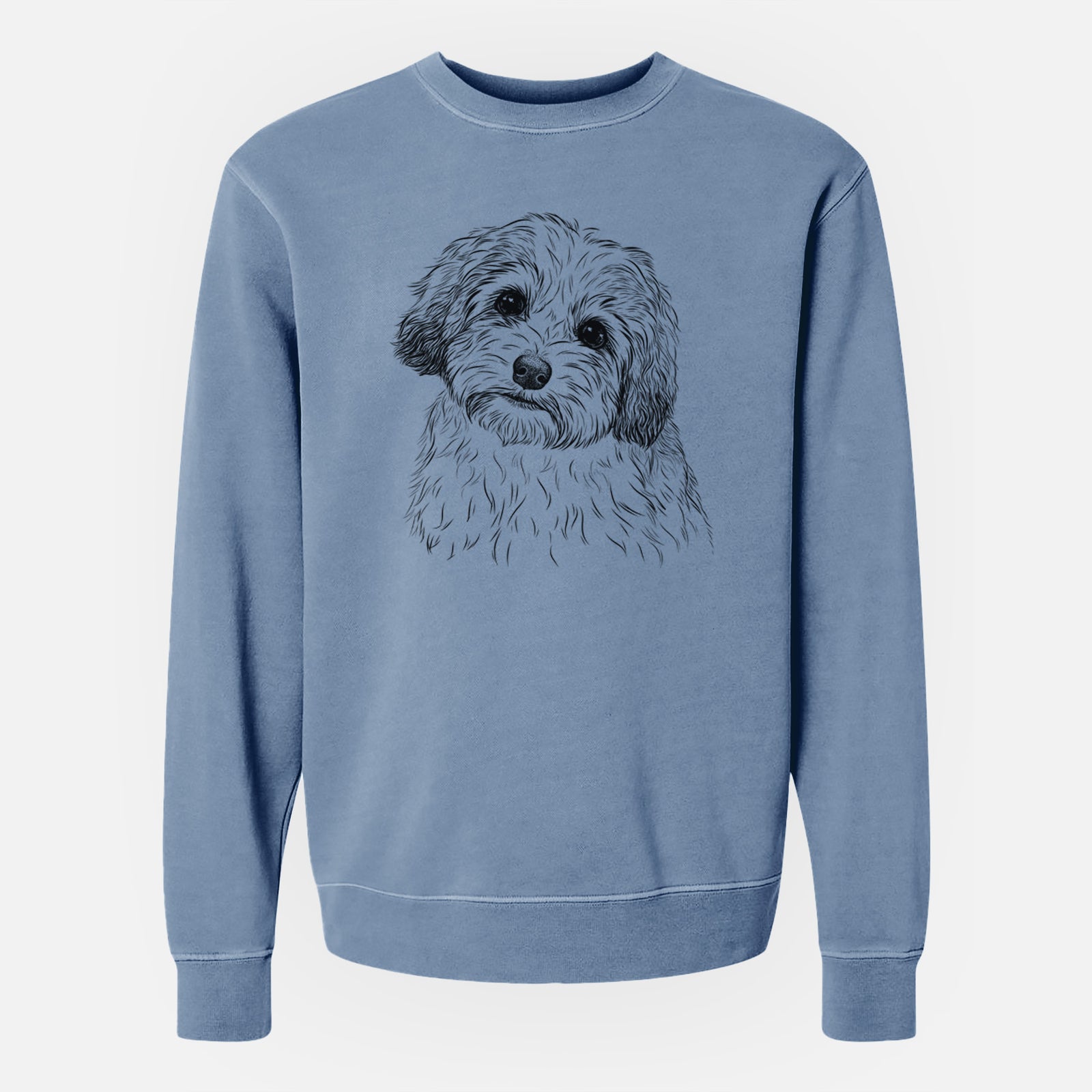 Bare Henry the Havanese - Unisex Pigment Dyed Crew Sweatshirt