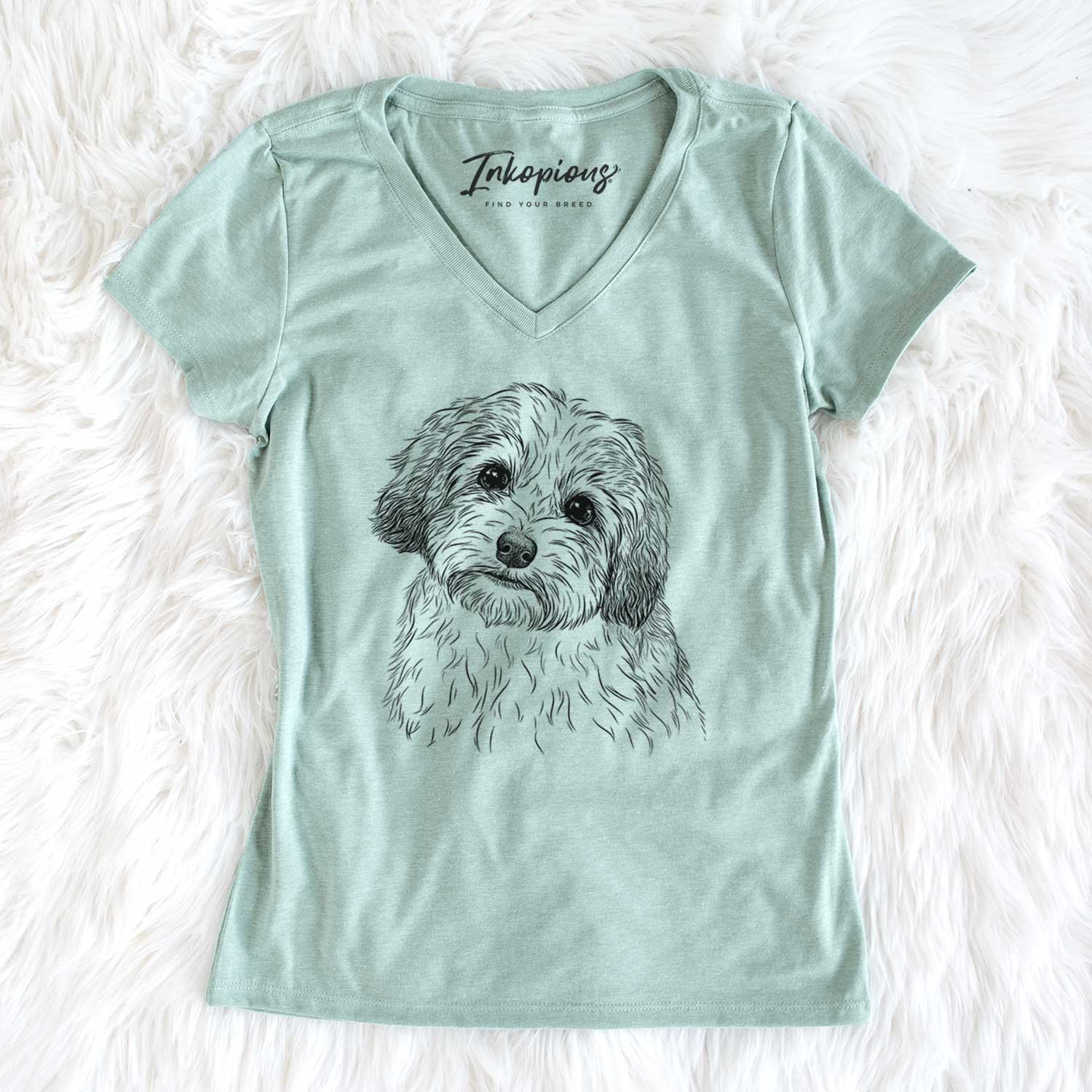 Bare Henry the Havanese - Women's V-neck Shirt