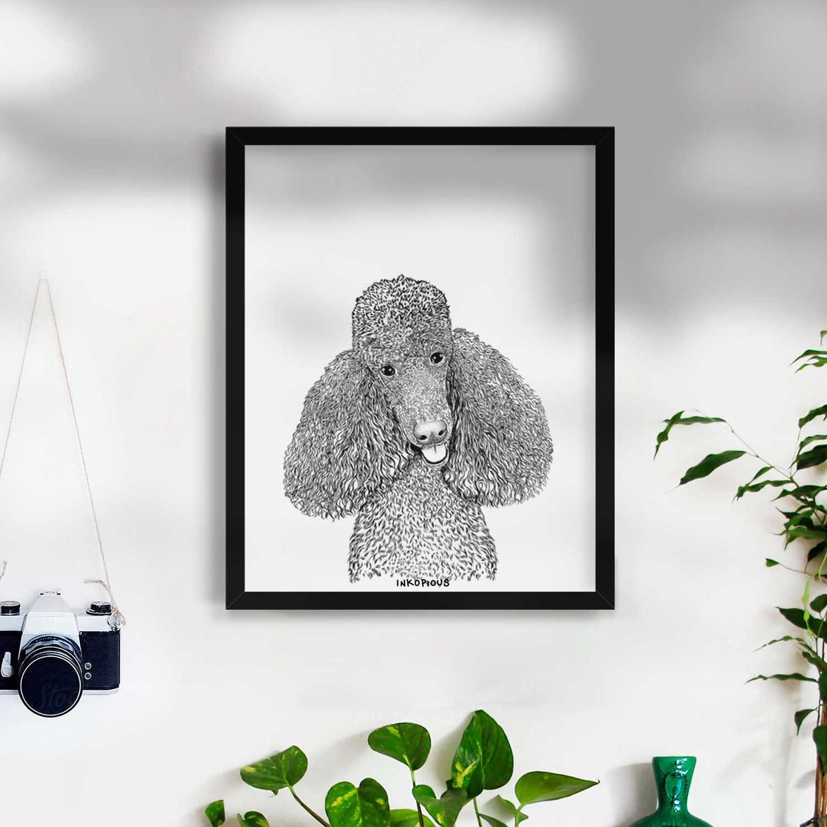 Henry the Standard Poodle Art Print