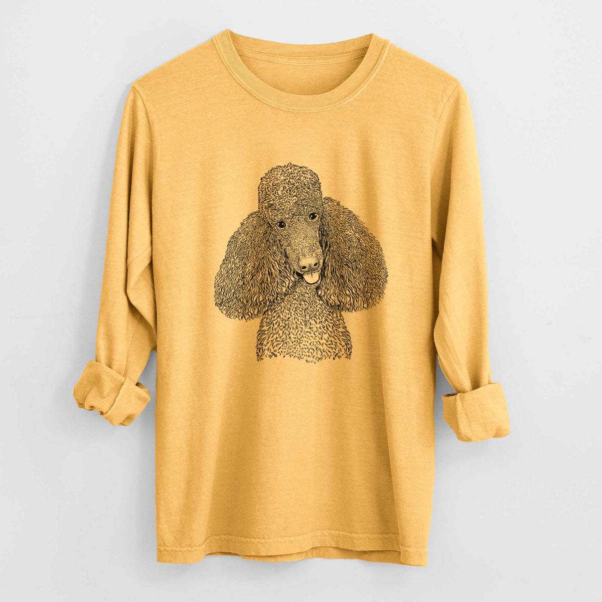 Bare Henry the Standard Poodle - Heavyweight 100% Cotton Long Sleeve