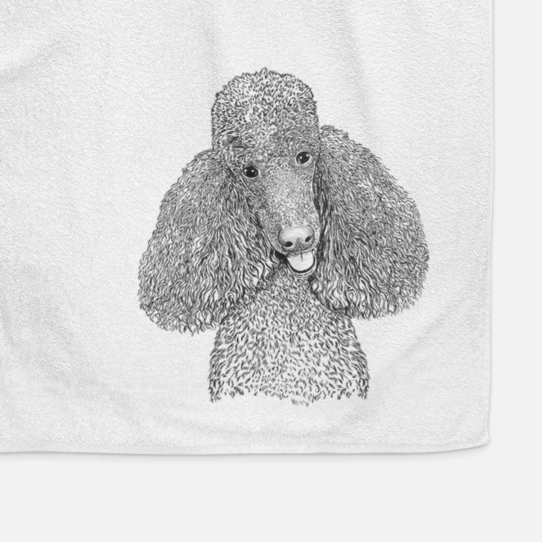 Henry the Standard Poodle Decorative Hand Towel