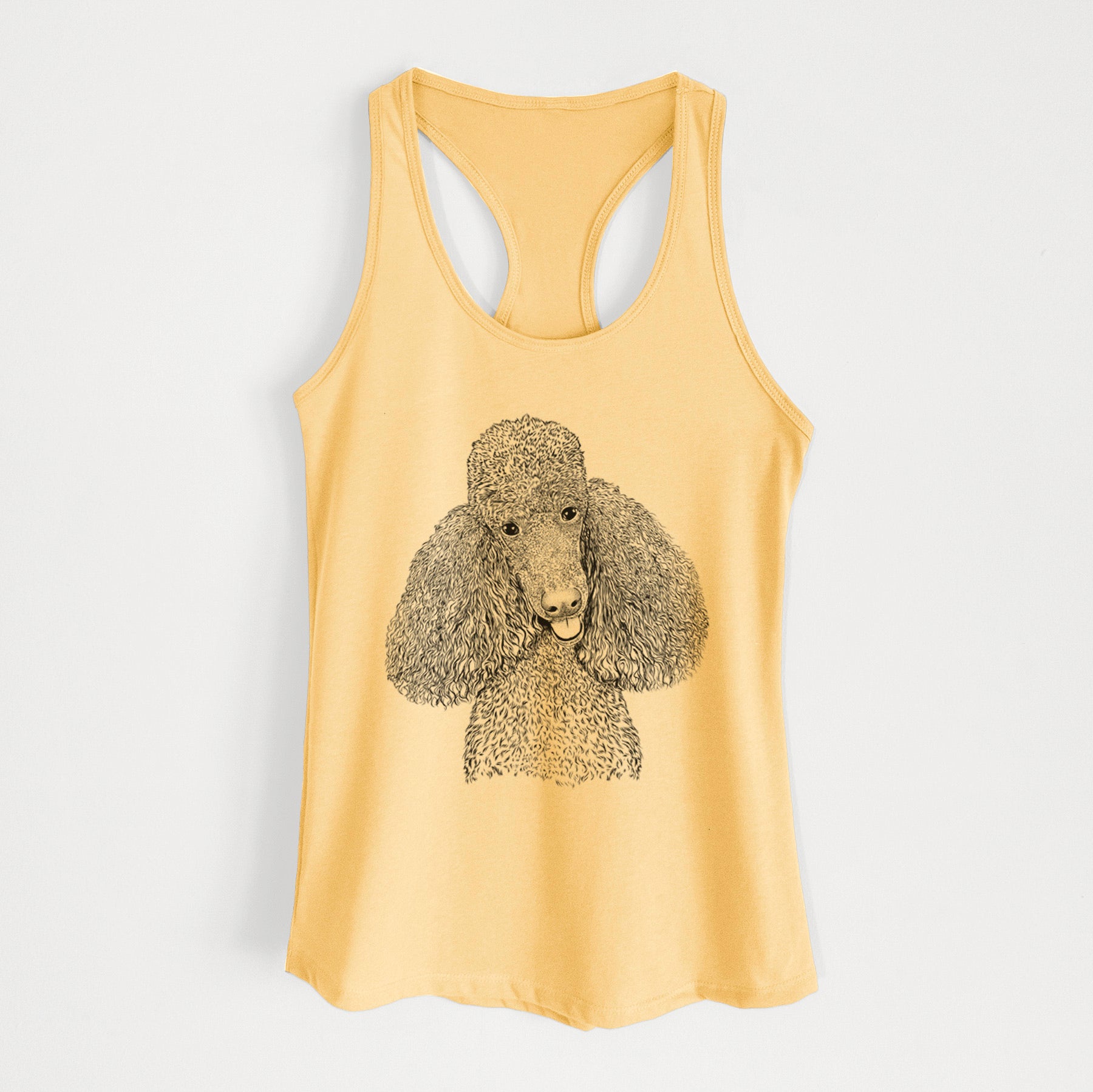 Henry the Standard Poodle - Women's Racerback Tanktop