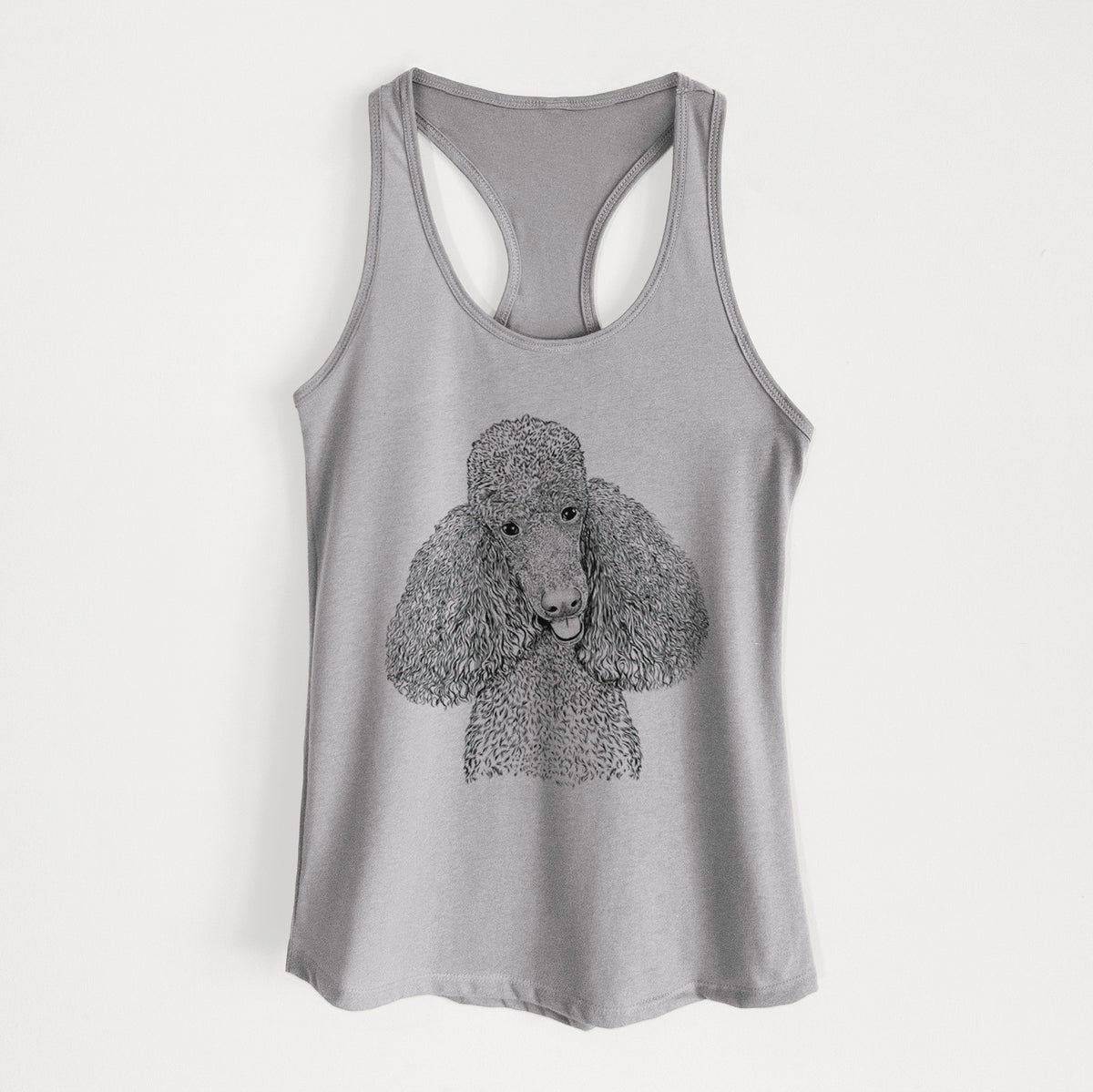 Henry the Standard Poodle - Women&#39;s Racerback Tanktop