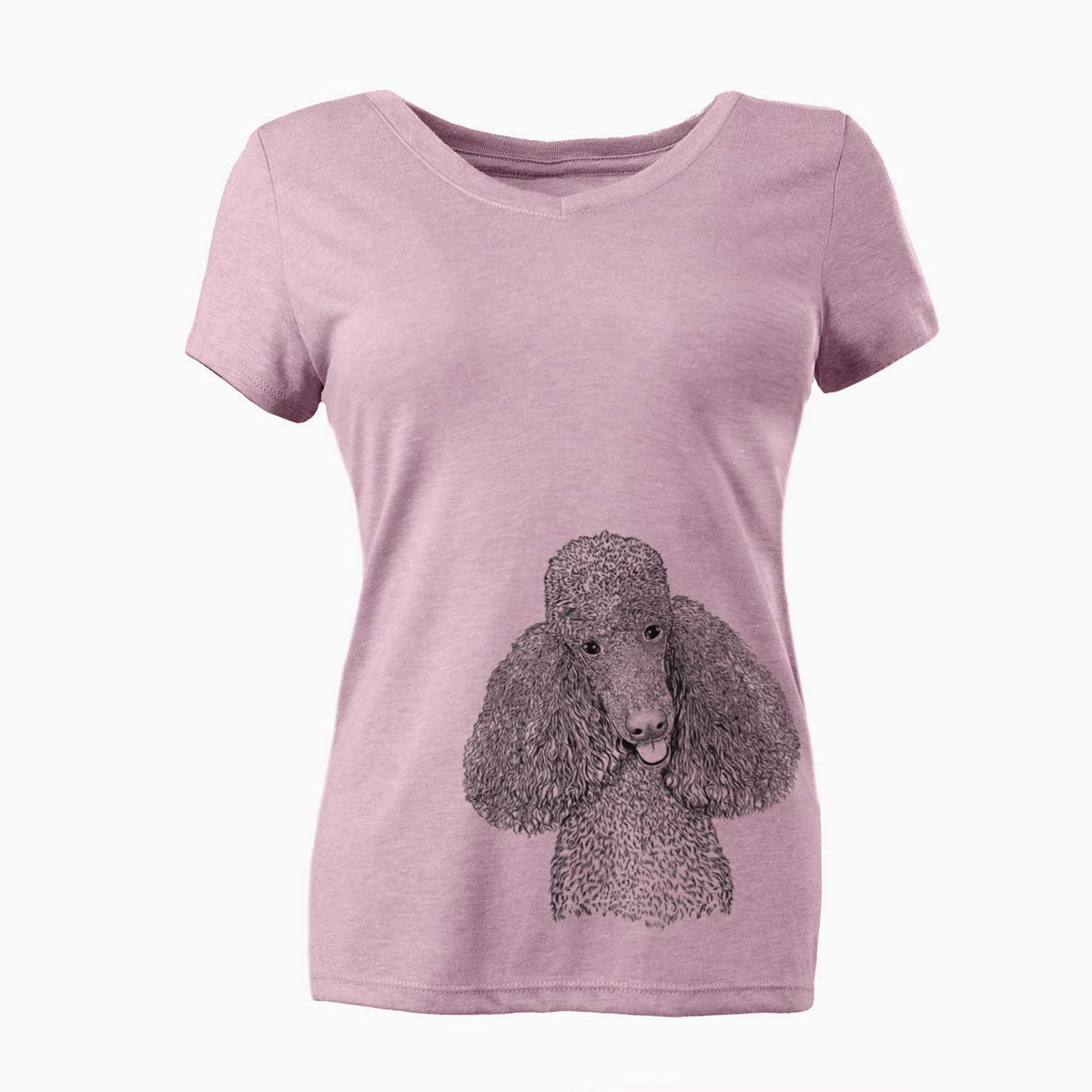 Bare Henry the Standard Poodle - Women's V-neck Shirt