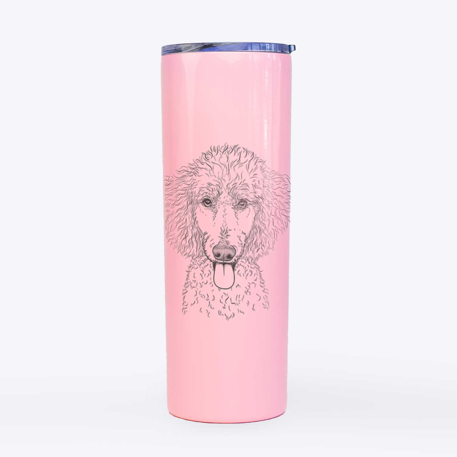 Henry the White Standard Poodle - 20oz Skinny Tumbler