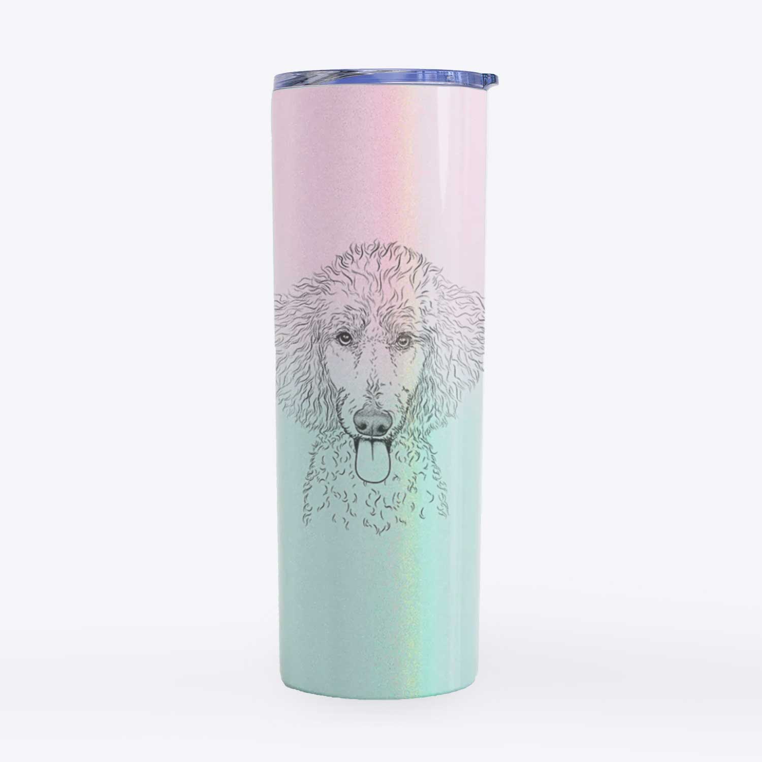 Henry the White Standard Poodle - 20oz Skinny Tumbler