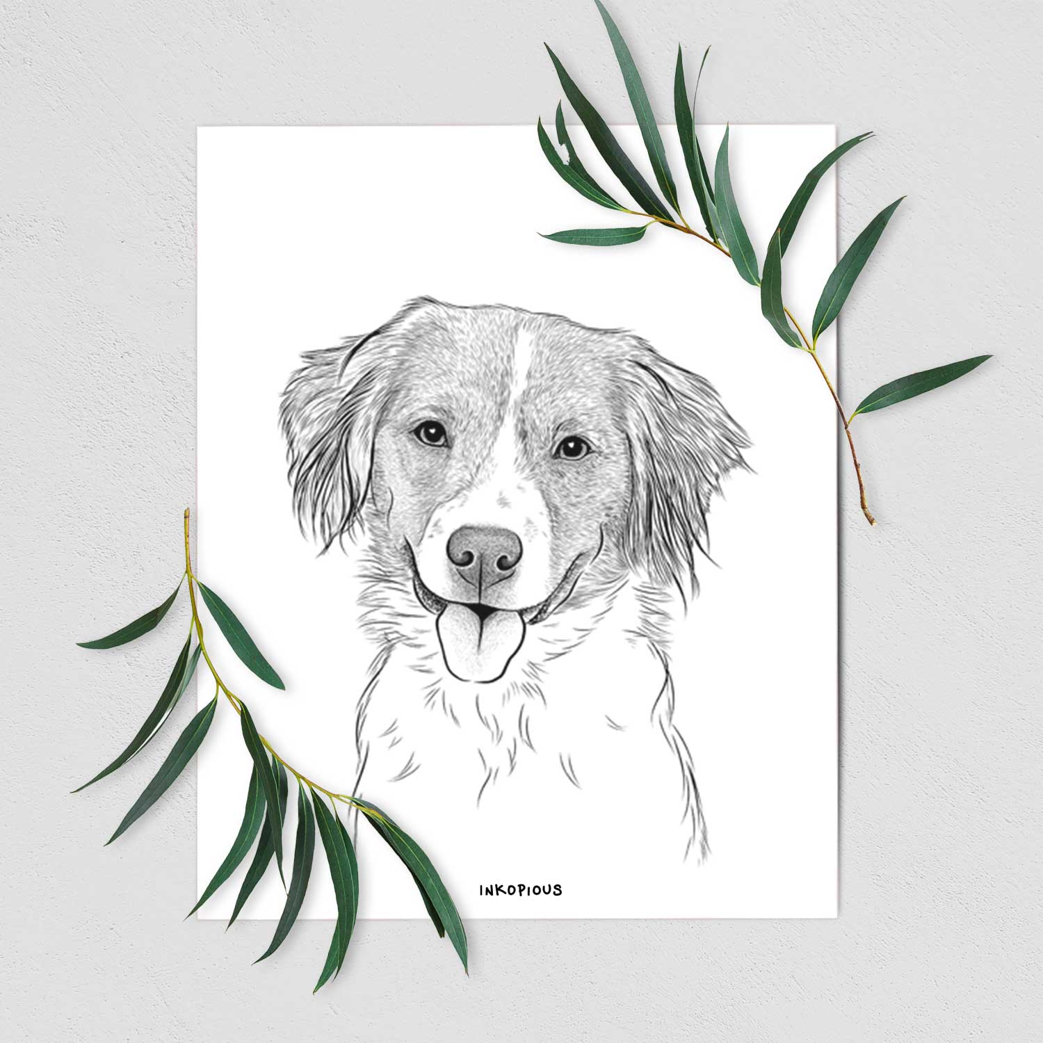 Hercules the Nederlandse Kooikerhondje Art Print