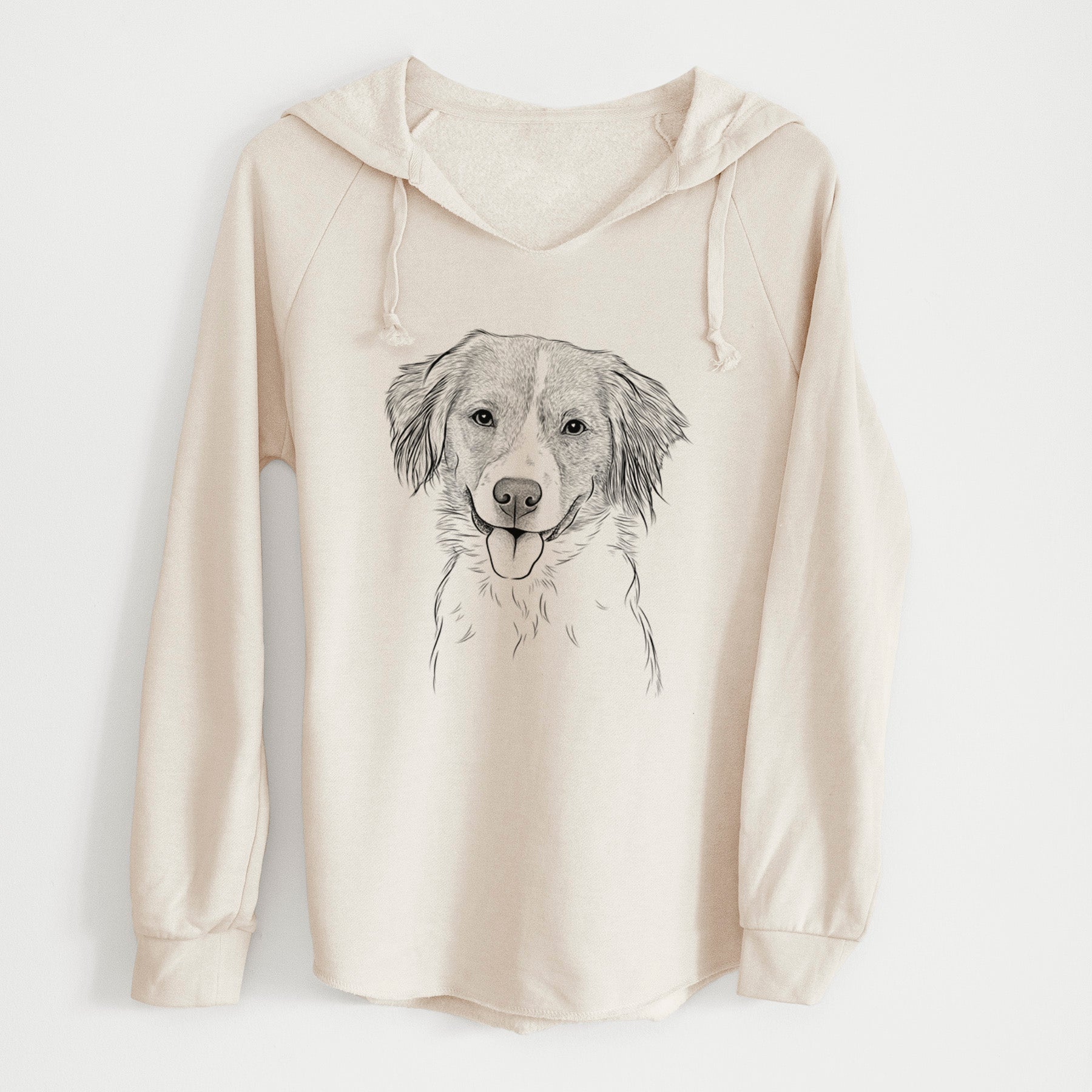 Bare Hercules the Nederlandse Kooikerhondje - Cali Wave Hooded Sweatshirt