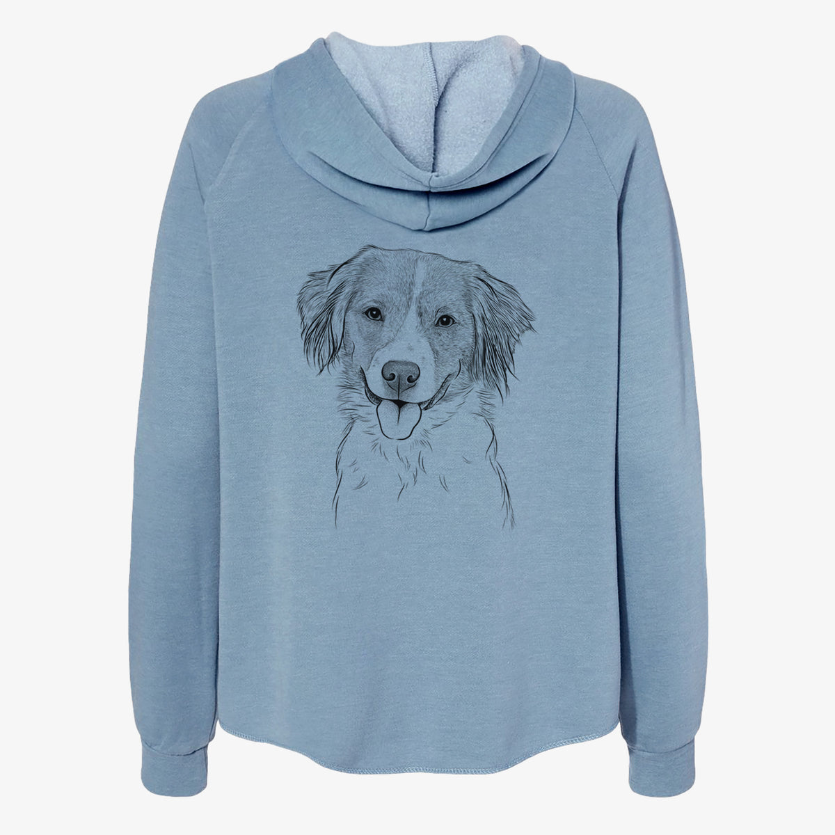 Hercules the Nederlandse Kooikerhondje - Women's Cali Wave Zip-Up Sweatshirt