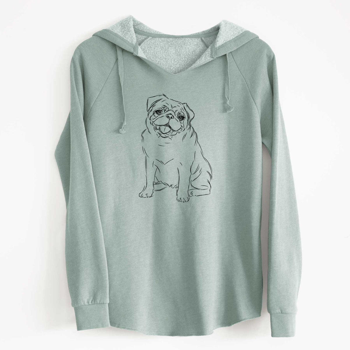 Bare Higgins the Pug - Cali Wave Hooded Sweatshirt