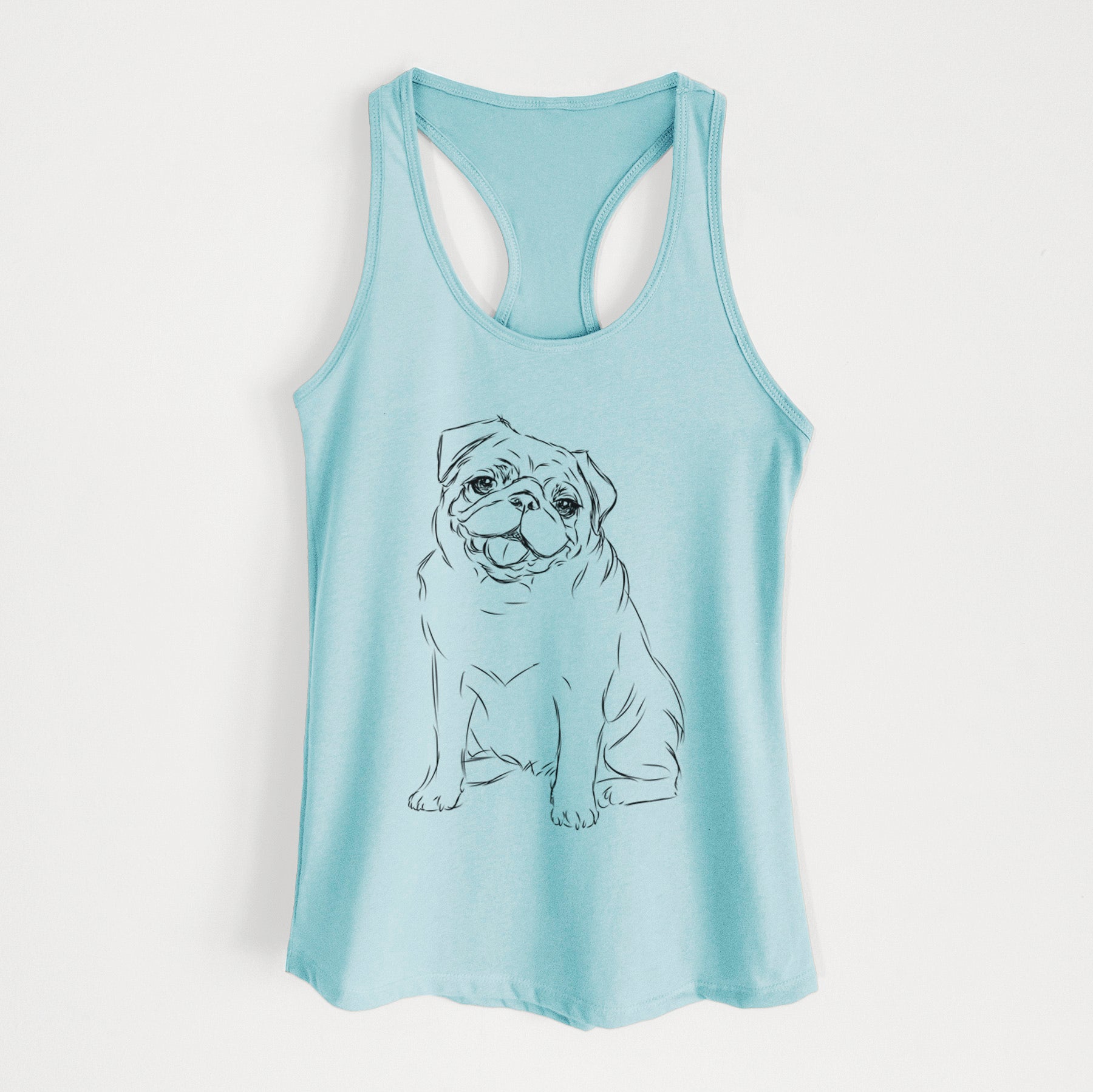 Higgins the Pug - Women's Racerback Tanktop