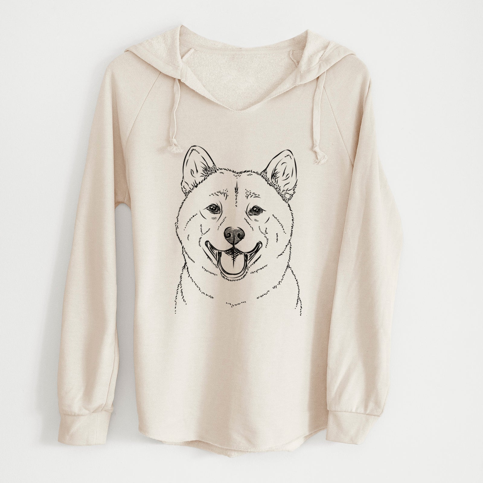 Bare Hiro the Shiba Inu - Cali Wave Hooded Sweatshirt