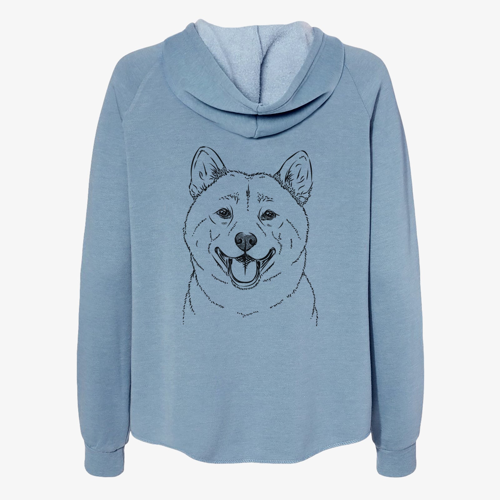 Hiro the Shiba Inu - Women's Cali Wave Zip-Up Sweatshirt