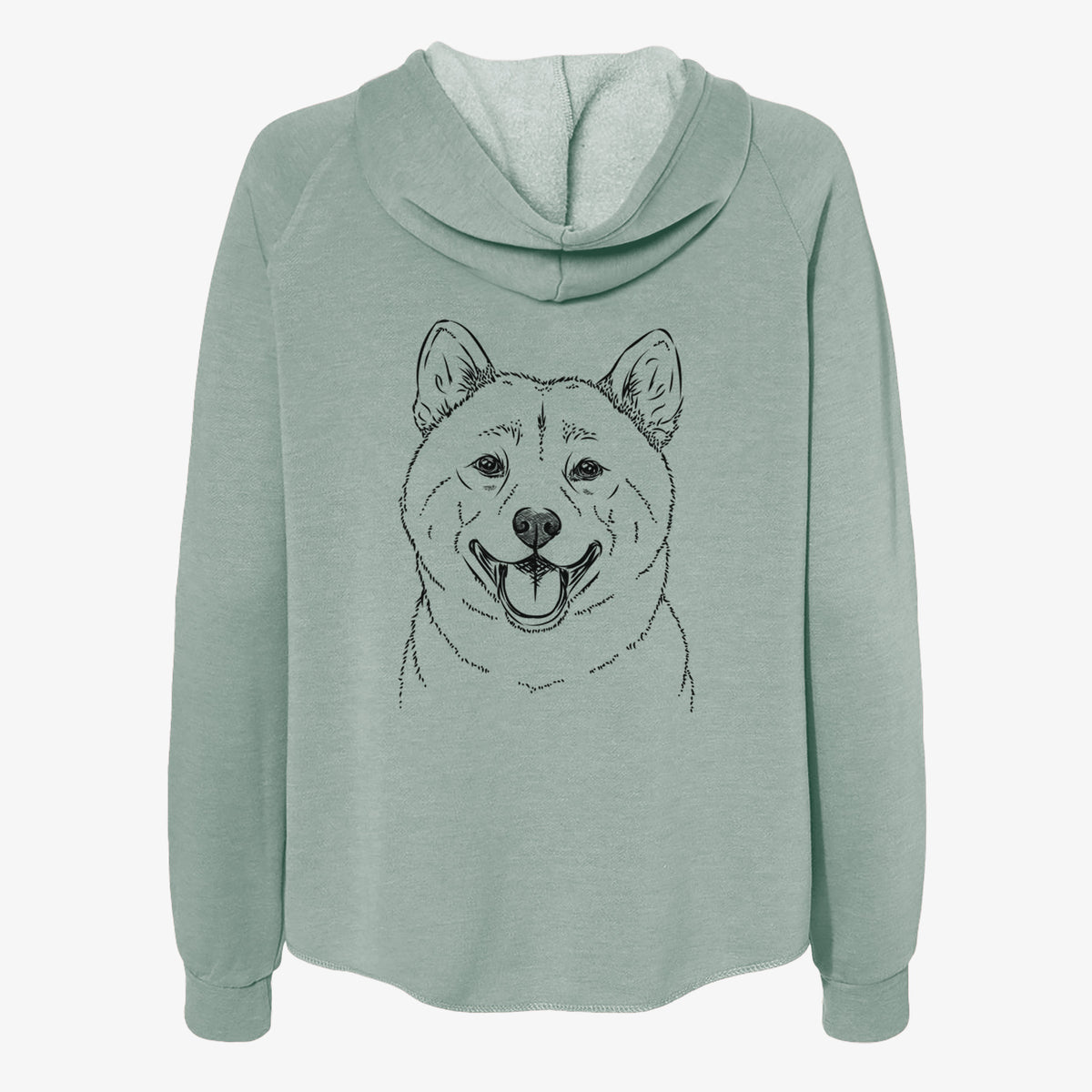 Hiro the Shiba Inu - Women's Cali Wave Zip-Up Sweatshirt