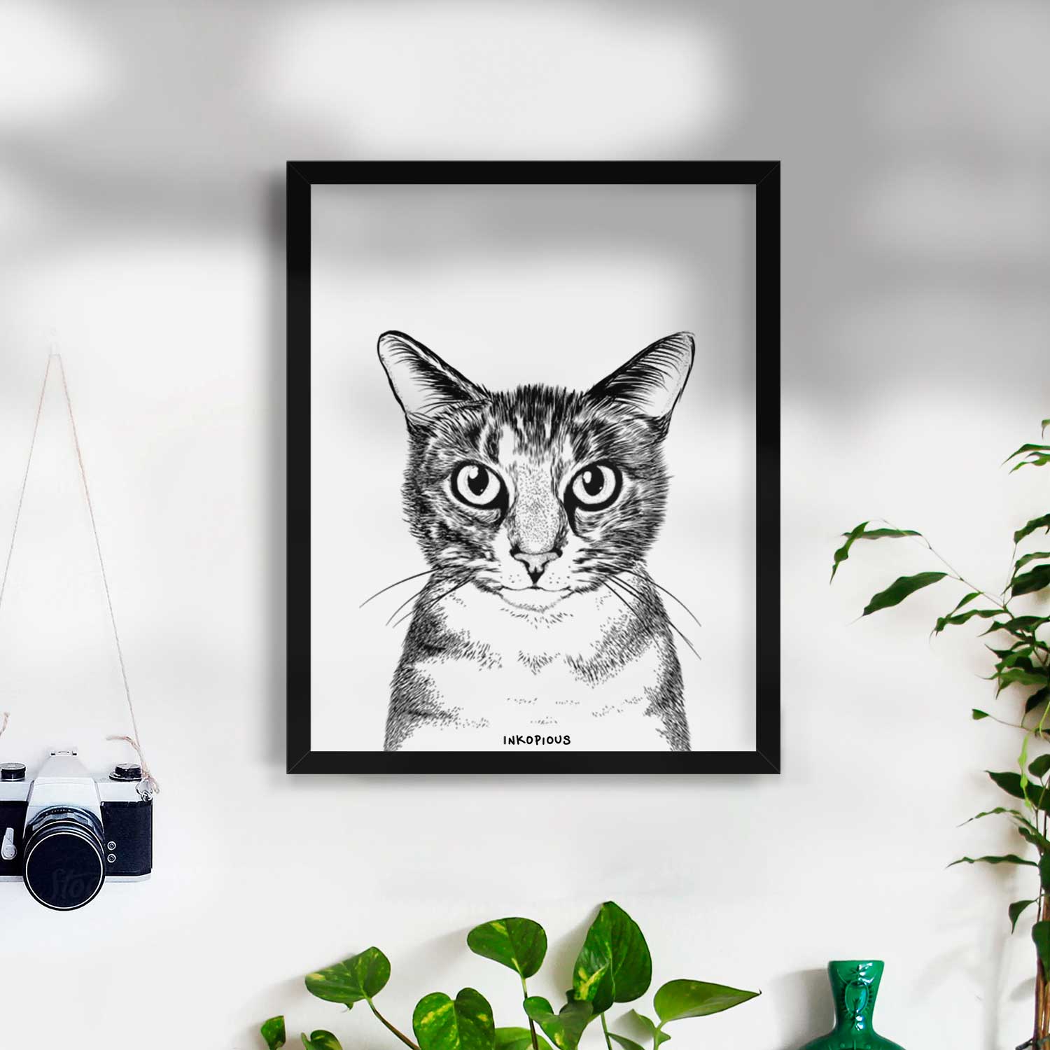 Hobbes the Tabby Cat Art Print