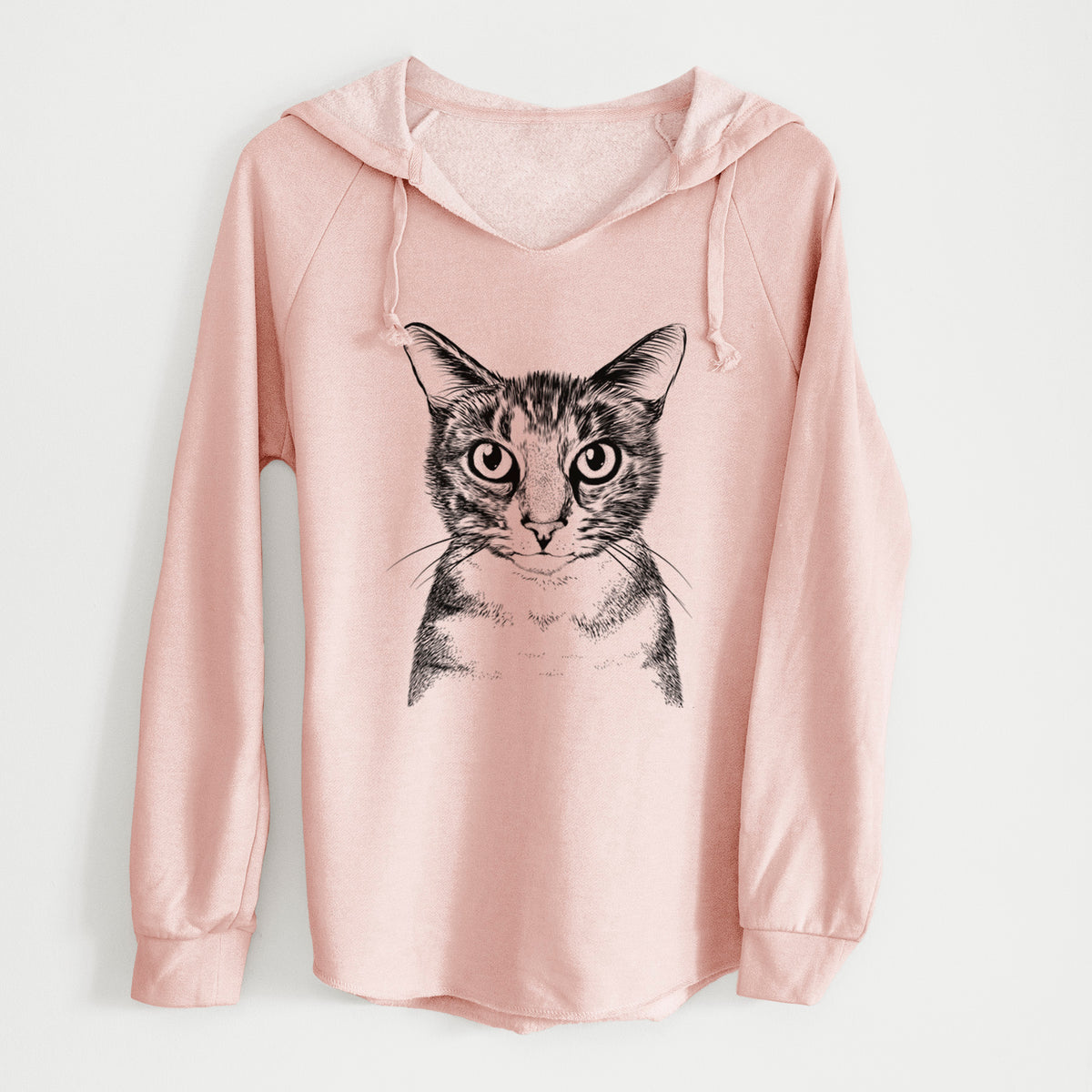 Bare Hobbes the Tabby Cat - Cali Wave Hooded Sweatshirt