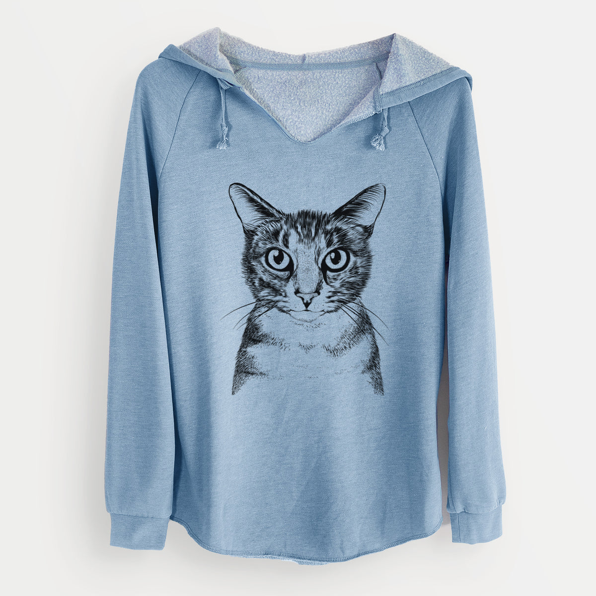 Bare Hobbes the Tabby Cat - Cali Wave Hooded Sweatshirt
