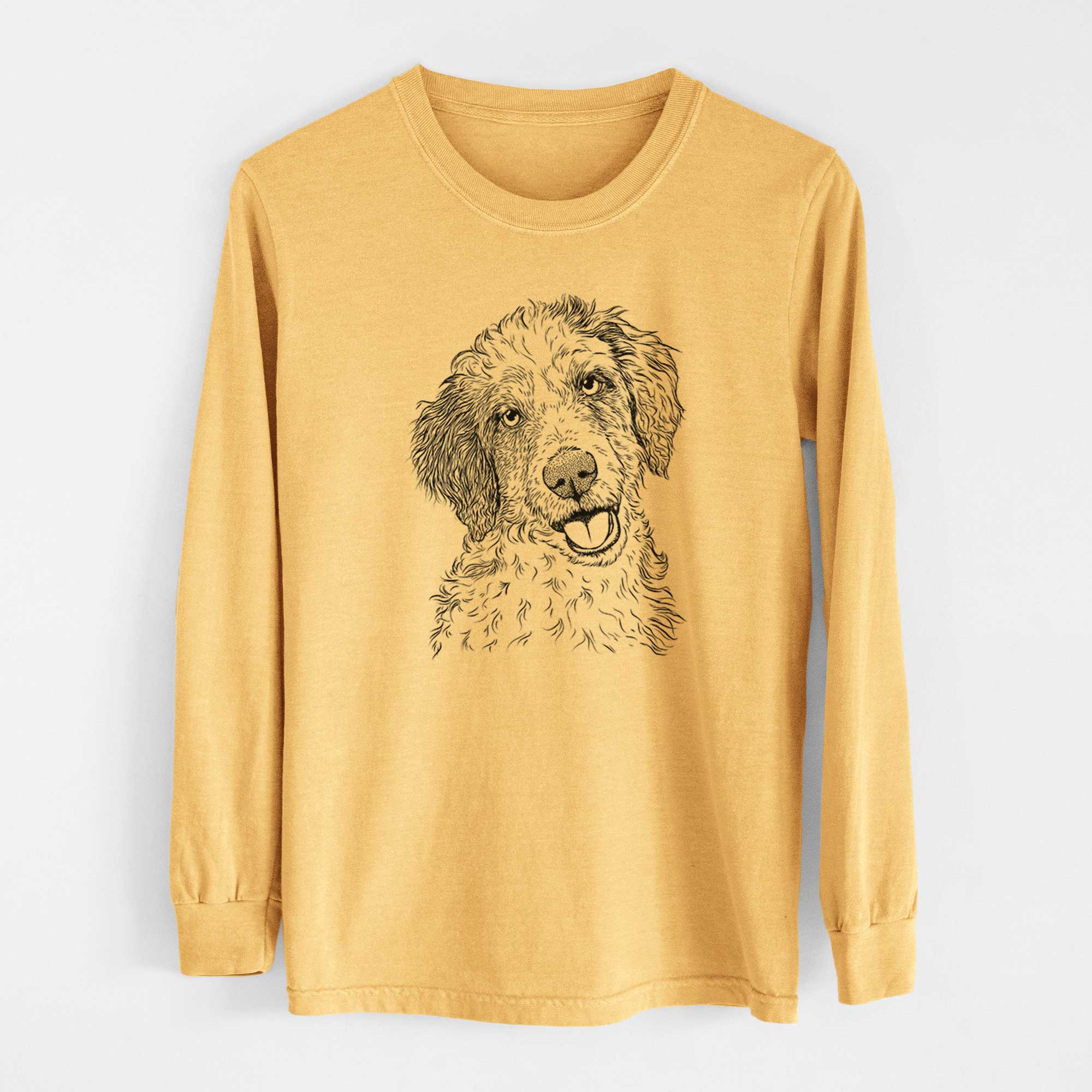 Bare Hoge the Aussiedoodle - Heavyweight 100% Cotton Long Sleeve