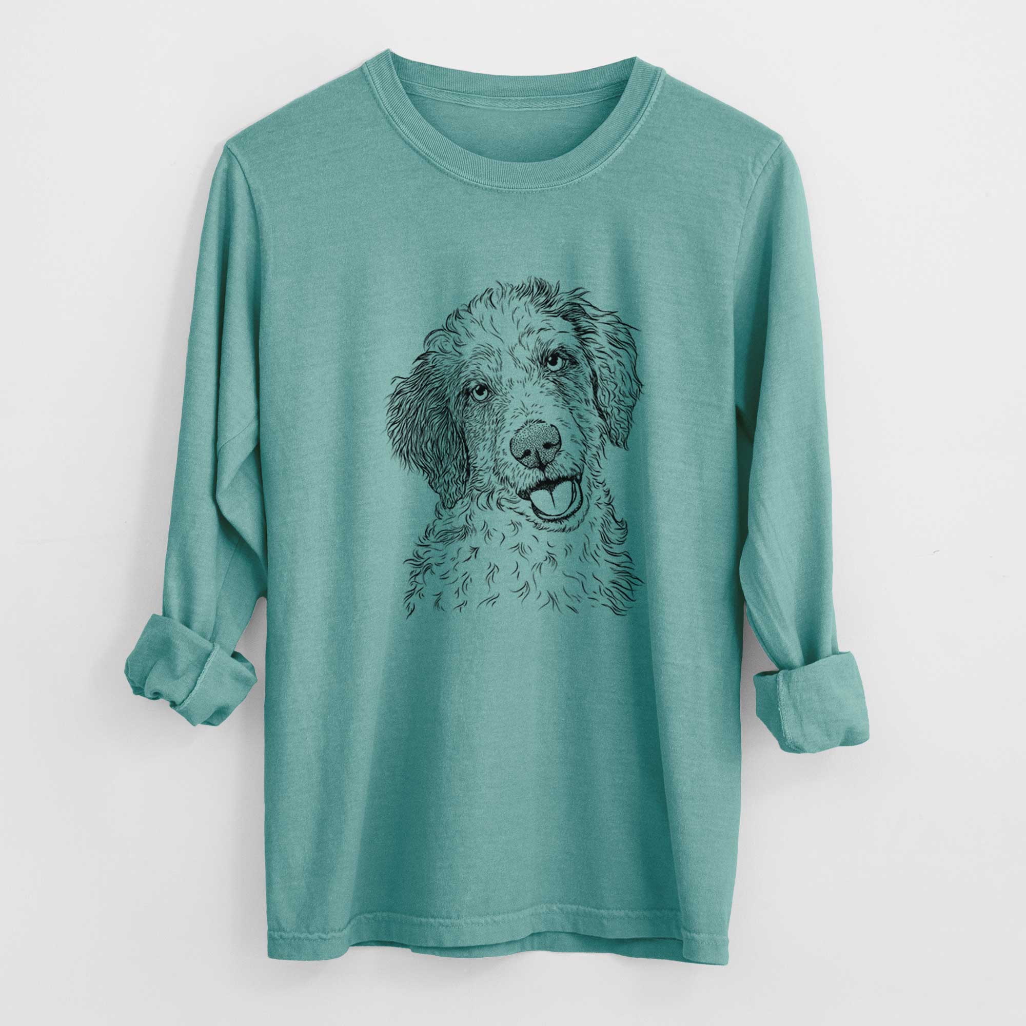 Bare Hoge the Aussiedoodle - Heavyweight 100% Cotton Long Sleeve