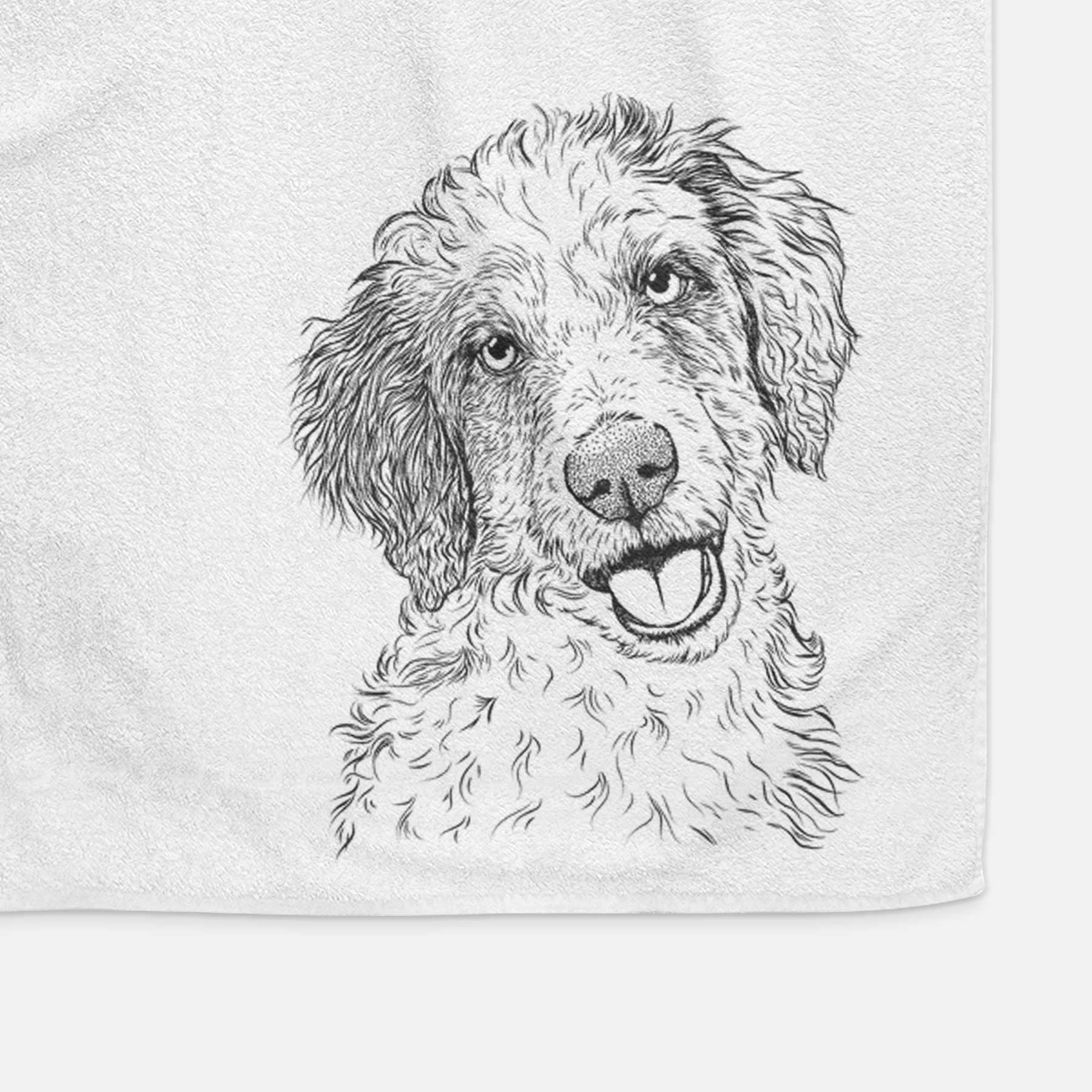 Hoge the Aussiedoodle Decorative Hand Towel