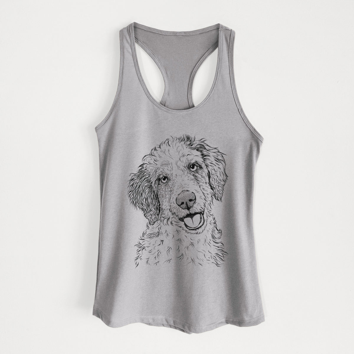 Hoge the Aussiedoodle - Women&#39;s Racerback Tanktop