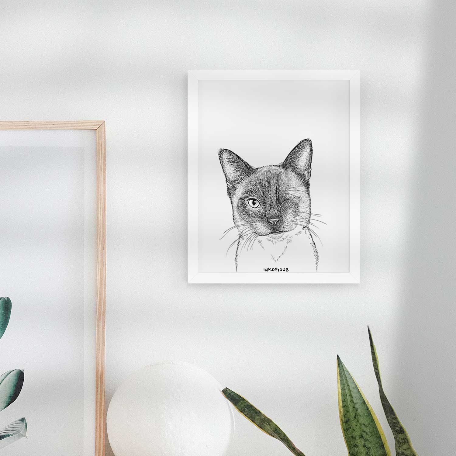 Hoggle the Siamese Cat Art Print