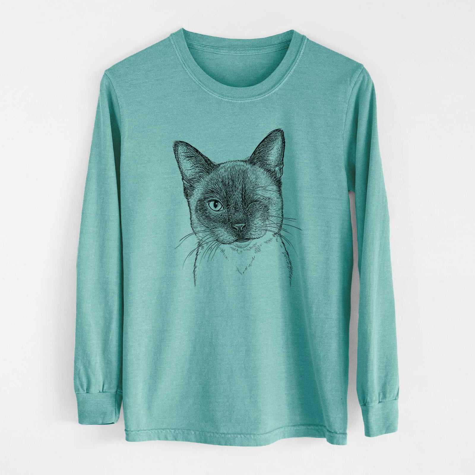 Bare Hoggle the Siamese Cat - Heavyweight 100% Cotton Long Sleeve