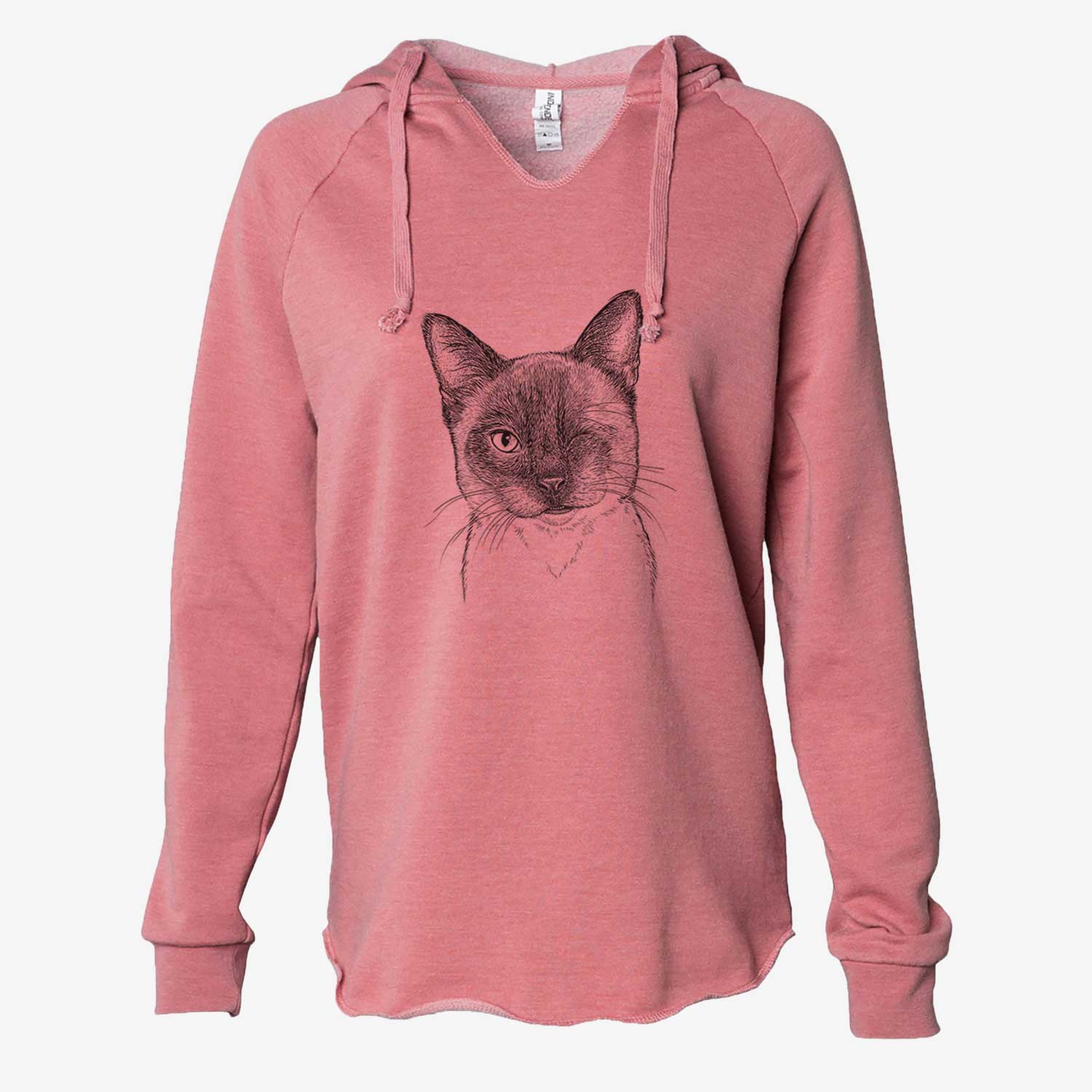 Hoggle the Siamese Cat - Cali Wave Hooded Sweatshirt