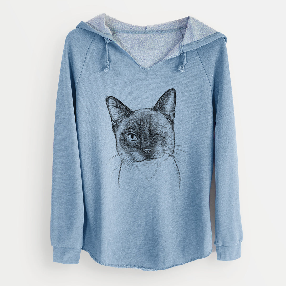 Bare Hoggle the Siamese Cat - Cali Wave Hooded Sweatshirt