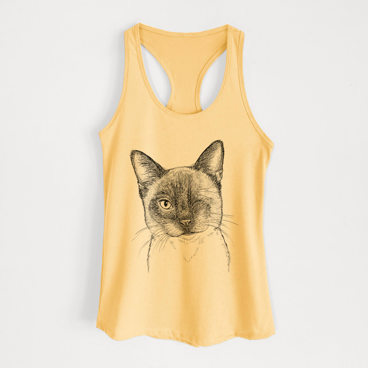 Hoggle the Siamese Cat - Women's Racerback Tanktop