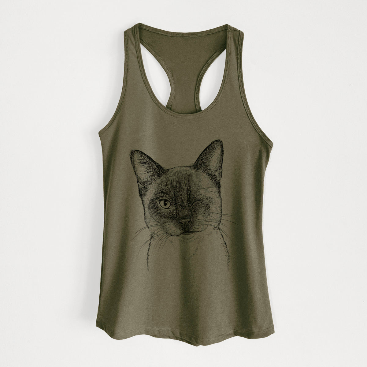 Hoggle the Siamese Cat - Women's Racerback Tanktop