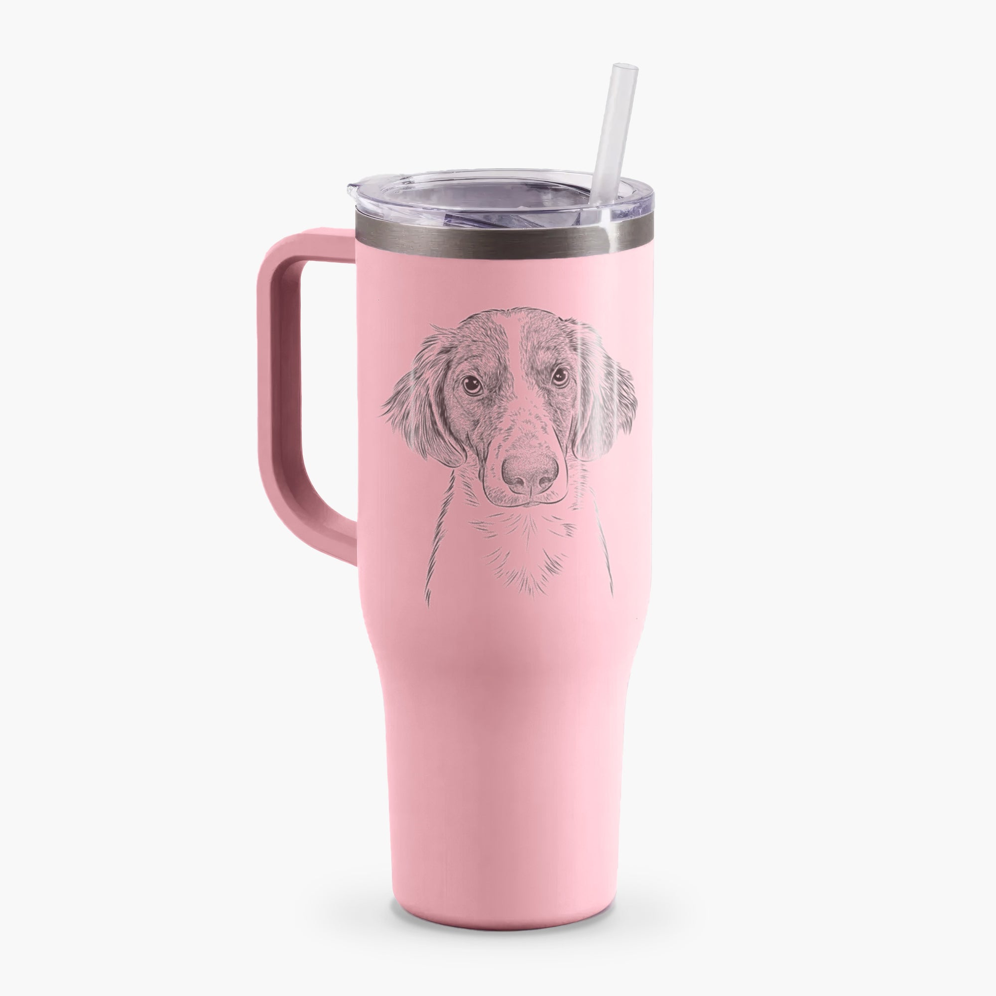 Holly the Brittany Spaniel - 40oz Tumbler with Handle