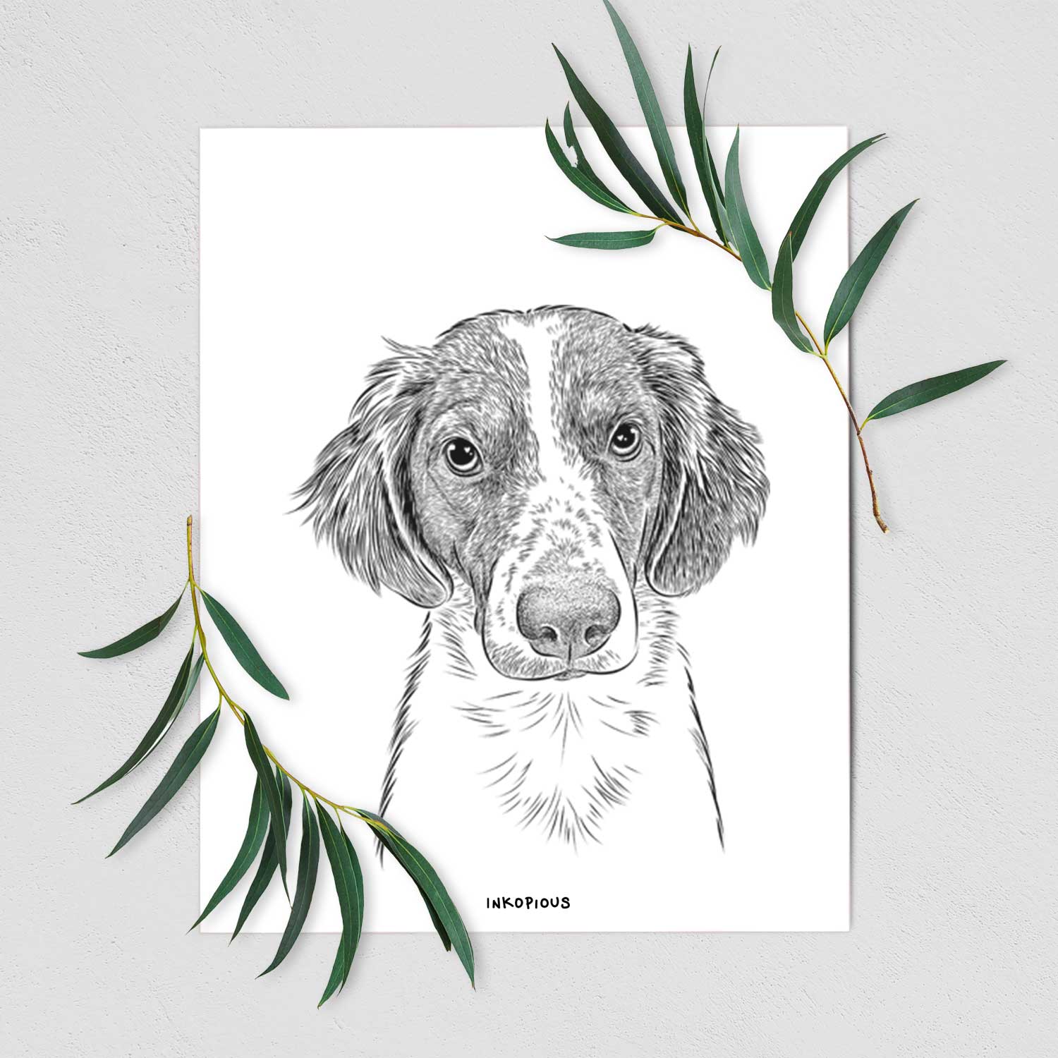 Holly the Brittany Spaniel Art Print