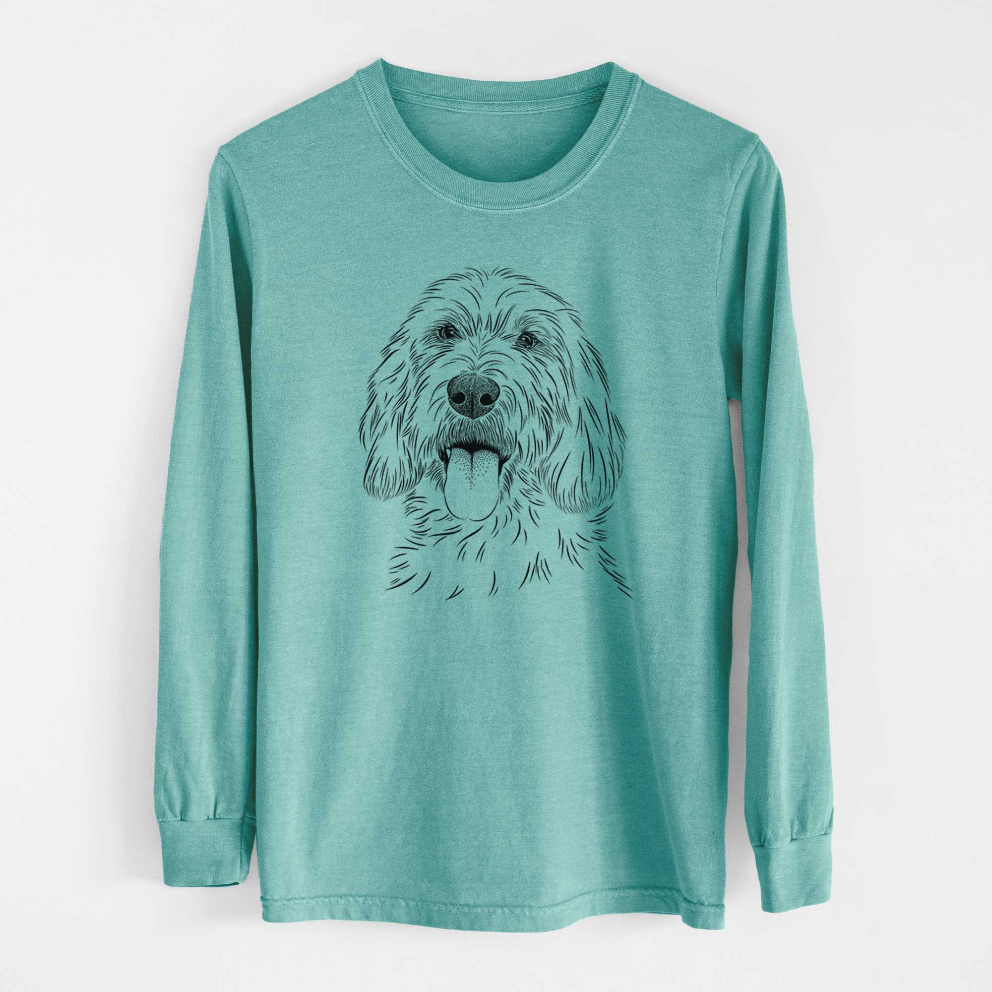 Bare Homer the Grand Basset Griffon Vendeen - Heavyweight 100% Cotton Long Sleeve