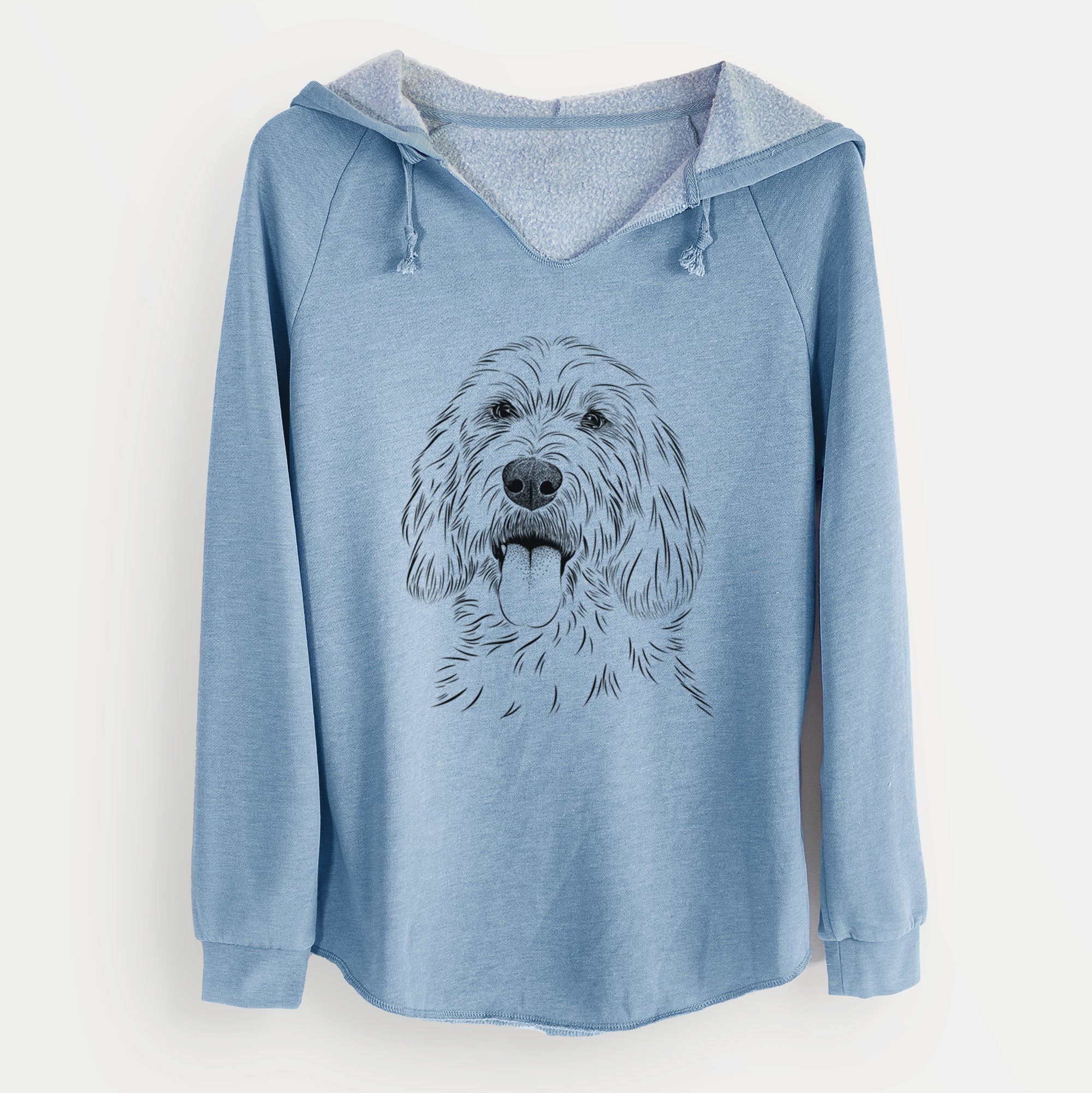 Bare Homer the Grand Basset Griffon Vendeen - Cali Wave Hooded Sweatshirt